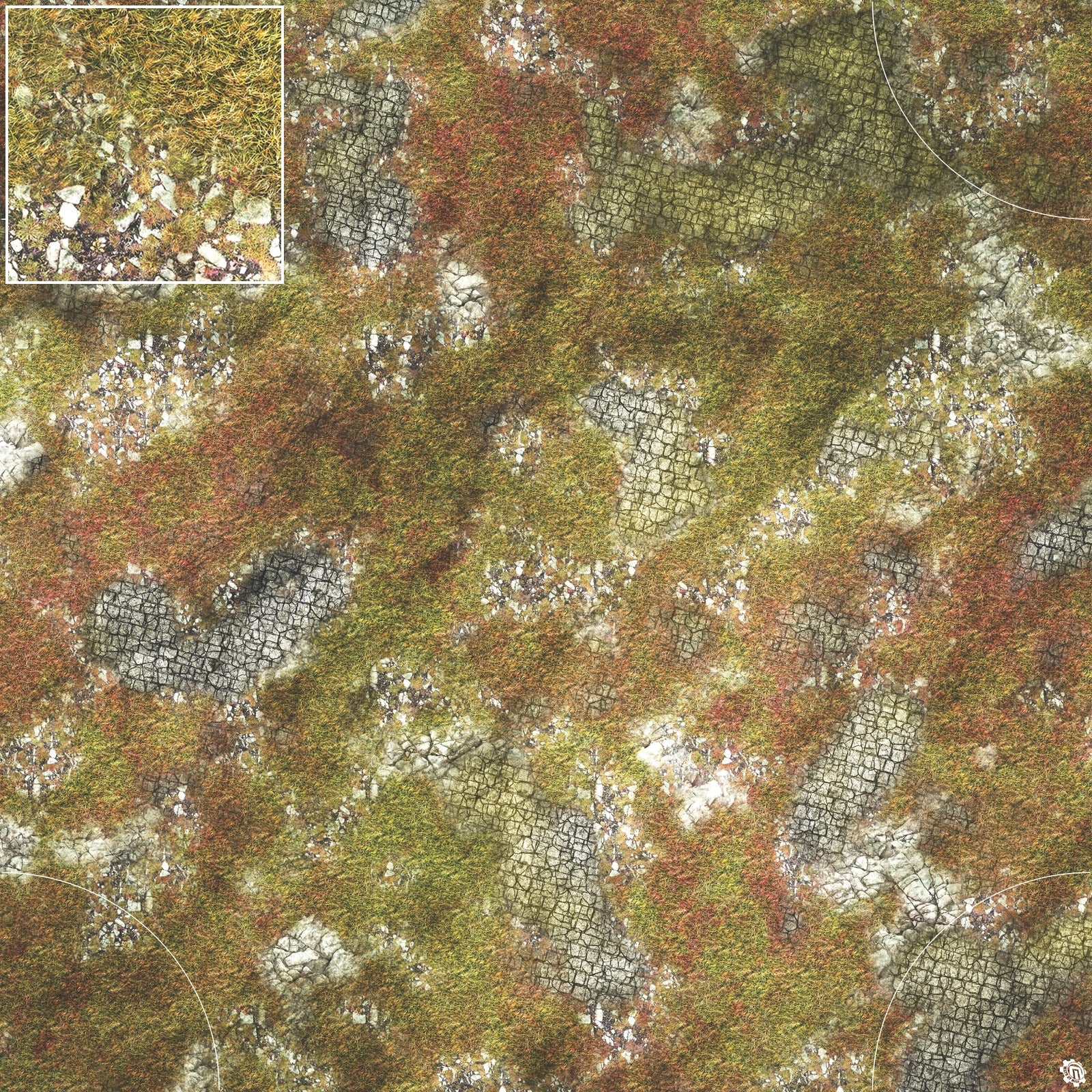 Mats by Mars: Abandoned City Tabletop Wargaming Play Mat