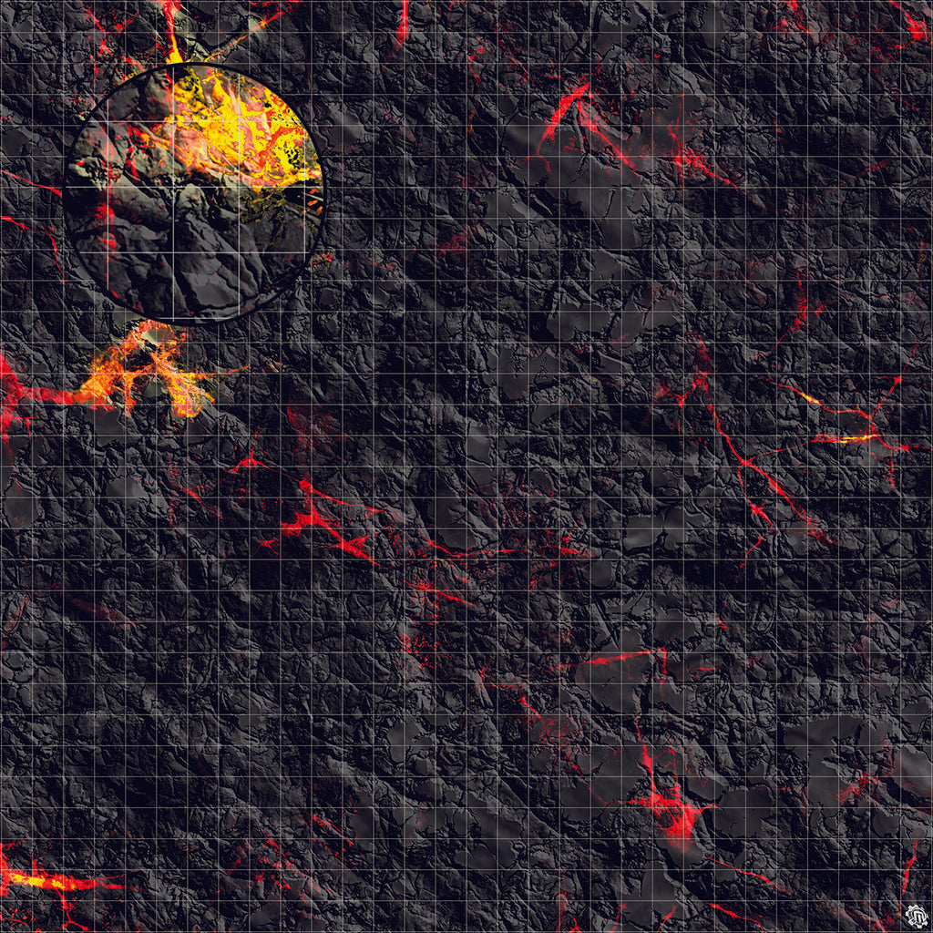 Mats by Mars: Molten Crust Tabletop Wargaming Play Mat