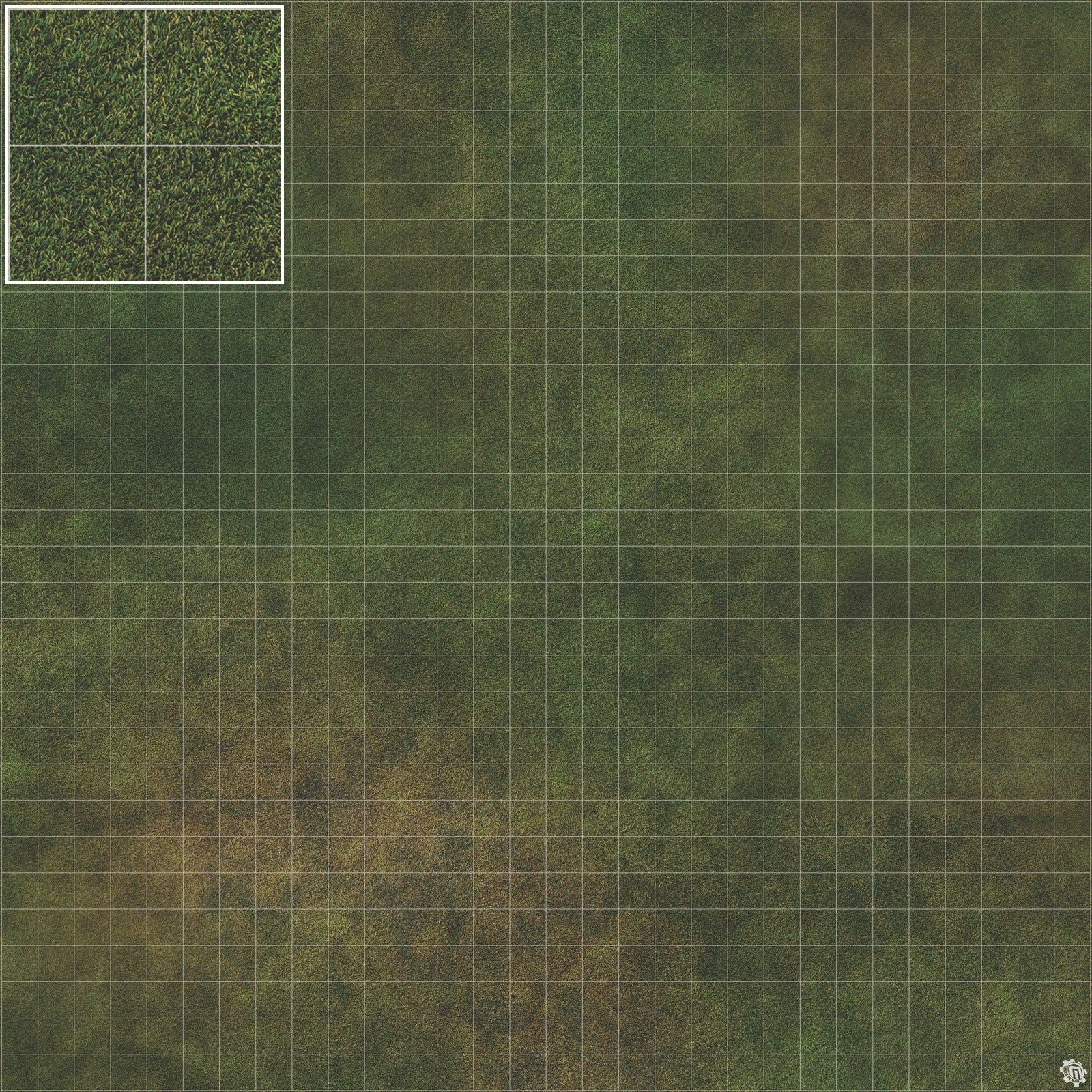 Mats by Mars: Green Meadow Tabletop Wargaming Play Mat