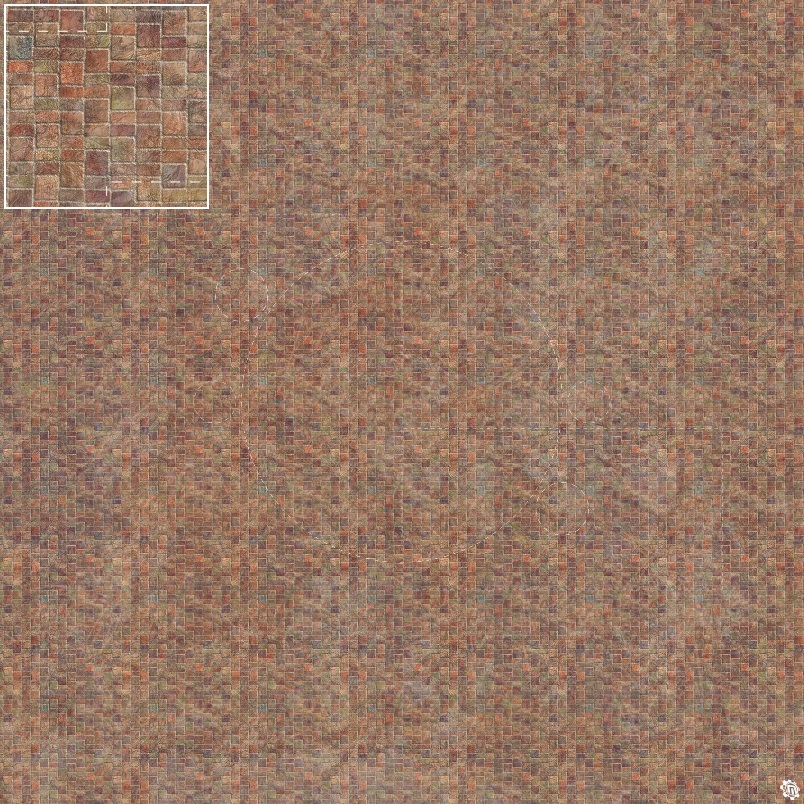 Mats by Mars: Sett in Stone (Red) Tabletop Wargaming Play Mat