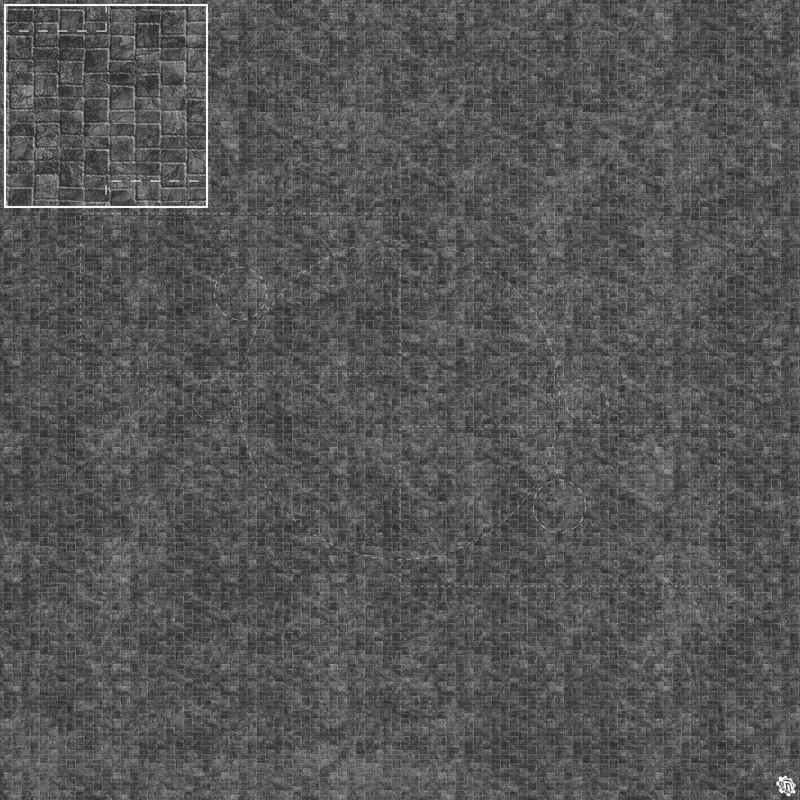 Mats by Mars: Sett in Stone (Grey) Tabletop Wargaming Play Mat
