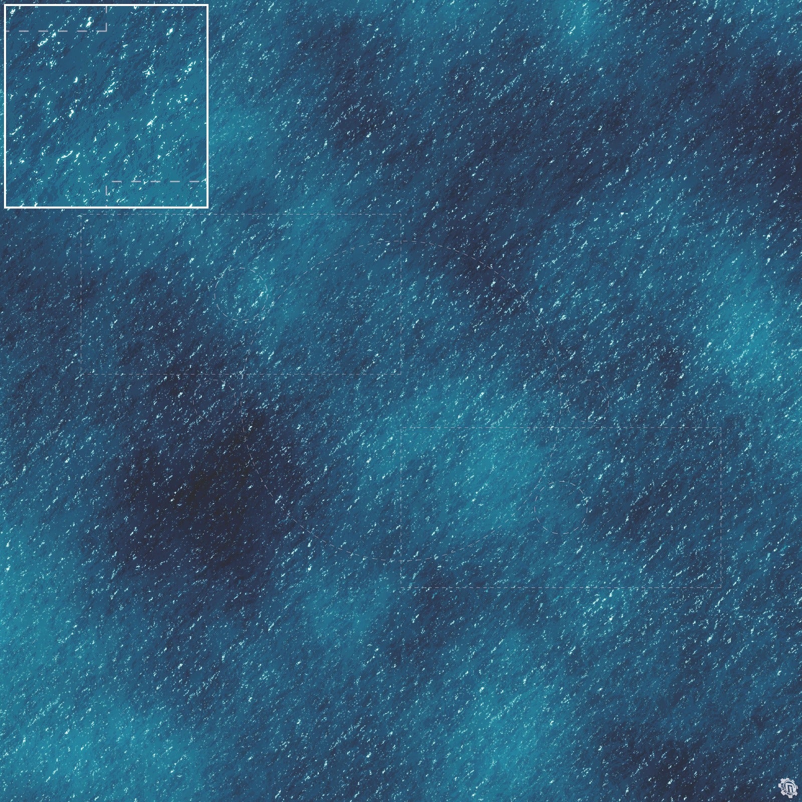 Mats by Mars: Dark Caribbean Tabletop Wargaming Play Mat