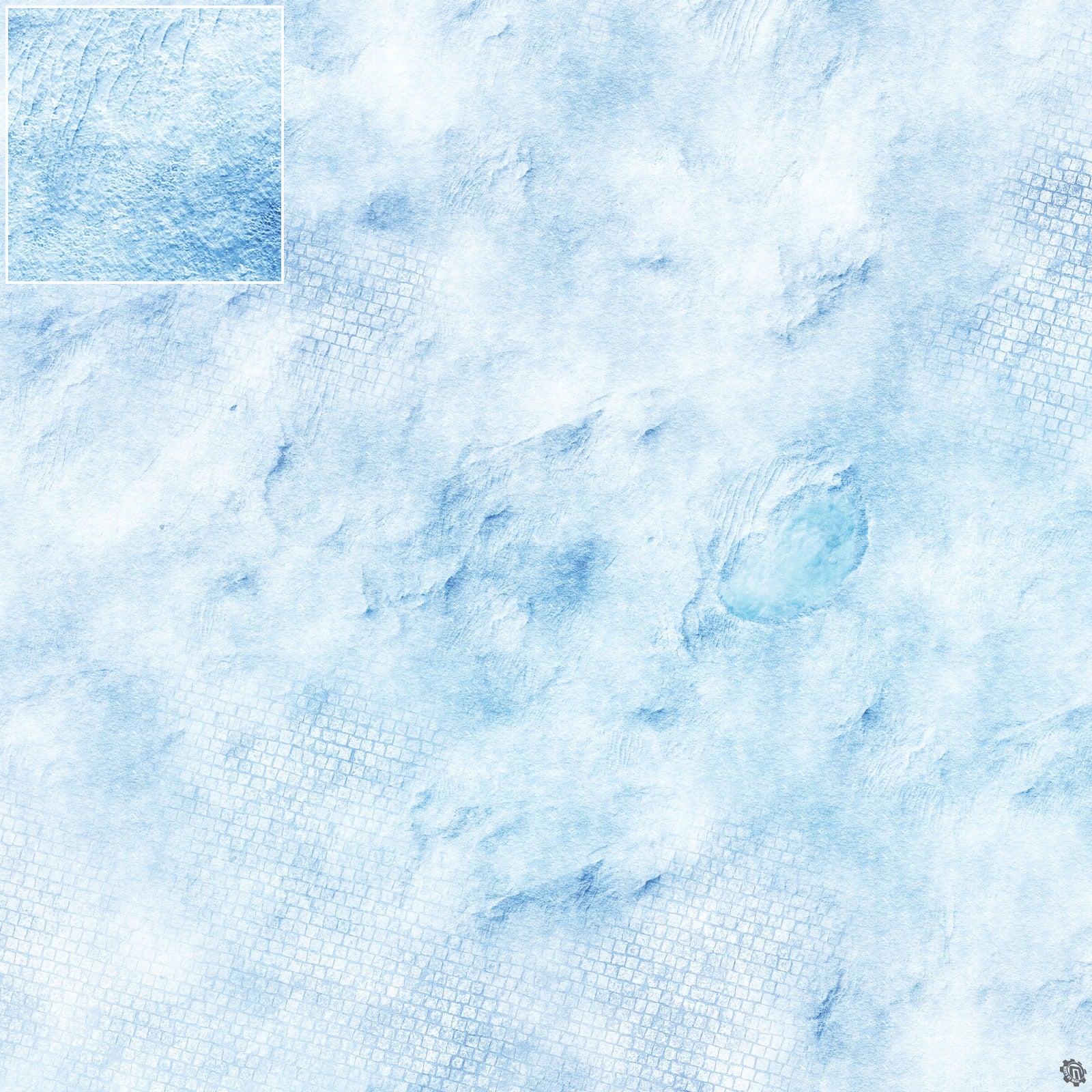 Mats by Mars: Frosty Cobbles Tabletop Wargaming Play Mat