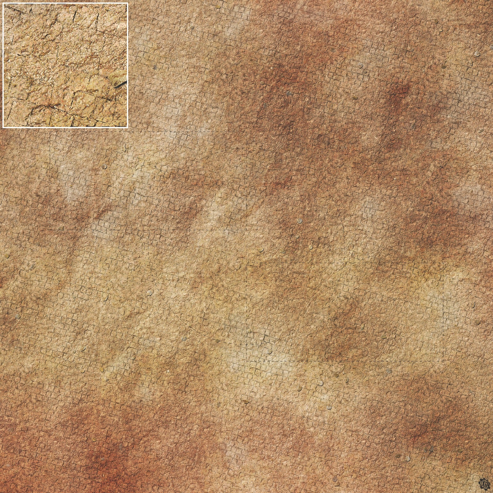 Mats by Mars: Sandy Cobbles Tabletop Wargaming Play Mat
