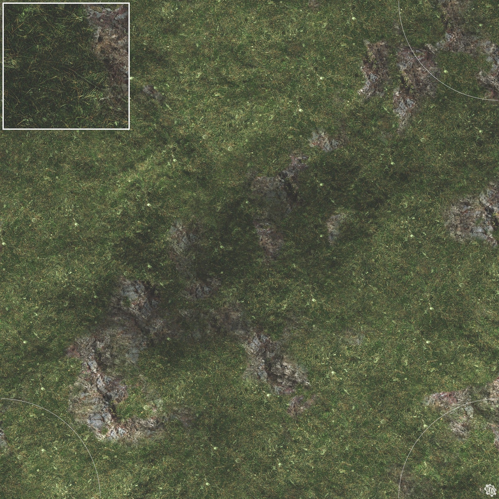 Mats by Mars: Green Hills Tabletop Wargaming Play Mat