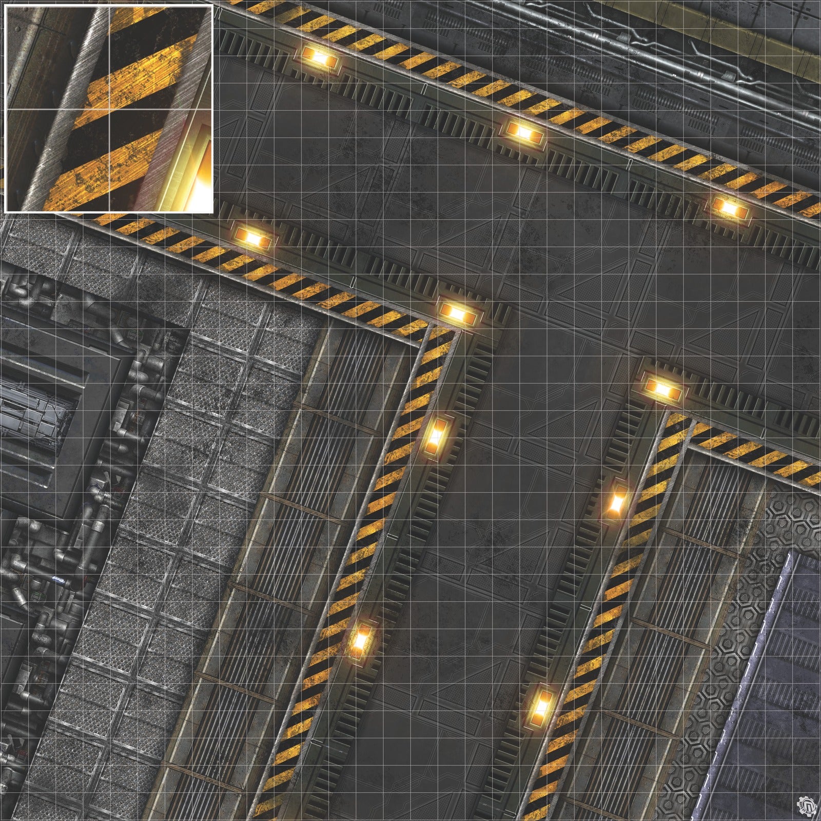 Mats by Mars: Factory Floor Tabletop Wargaming Play Mat
