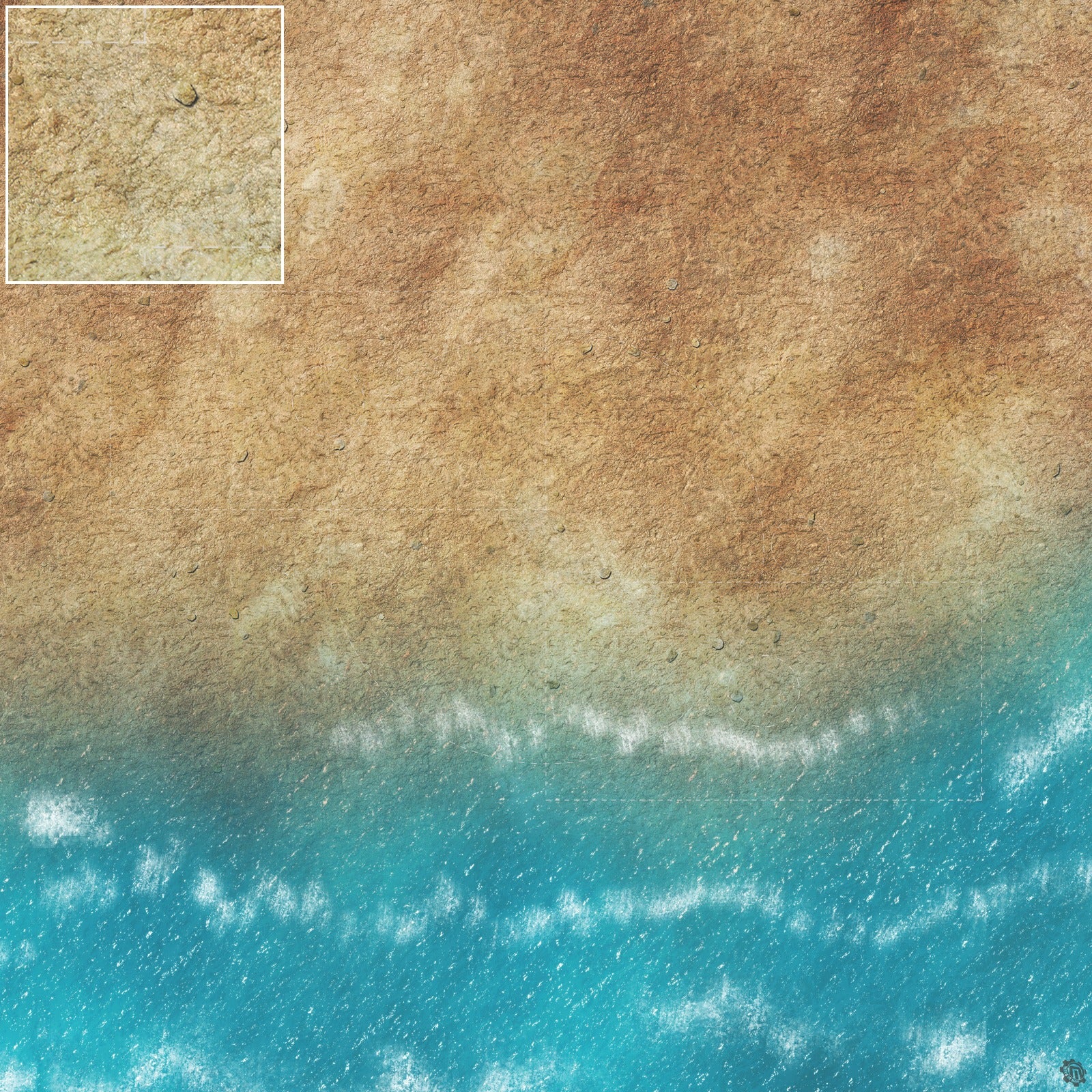 Mats by Mars: Treasure Beach Tabletop Wargaming Play Mat