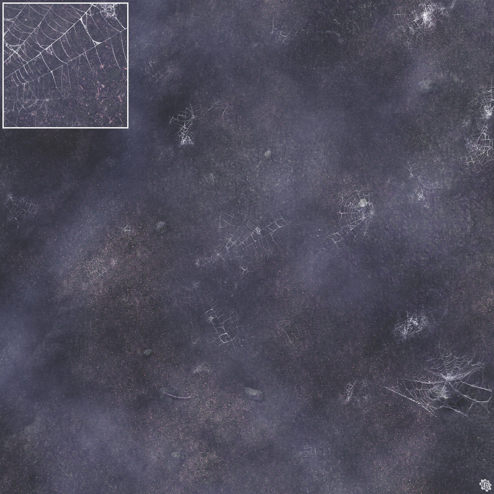 Mats by Mars: Moonlight Cobwebs Tabletop Wargaming Play Mat