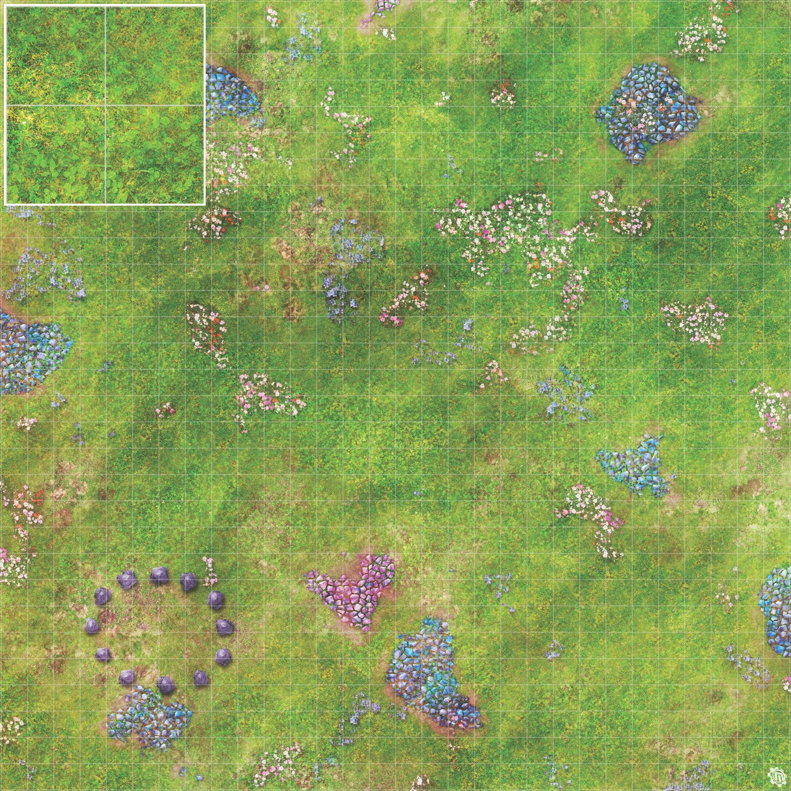 Mats by Mars: Faewild Fields Tabletop Wargaming Play Mat