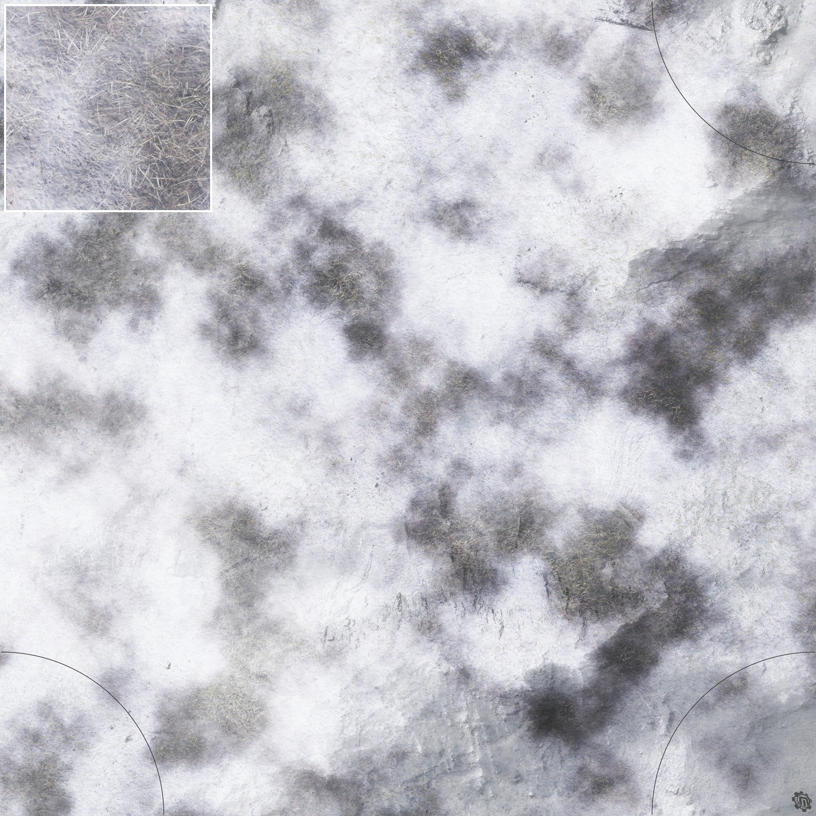 Mats by Mars: Frozen Wasteland Tabletop Wargaming Play Mat