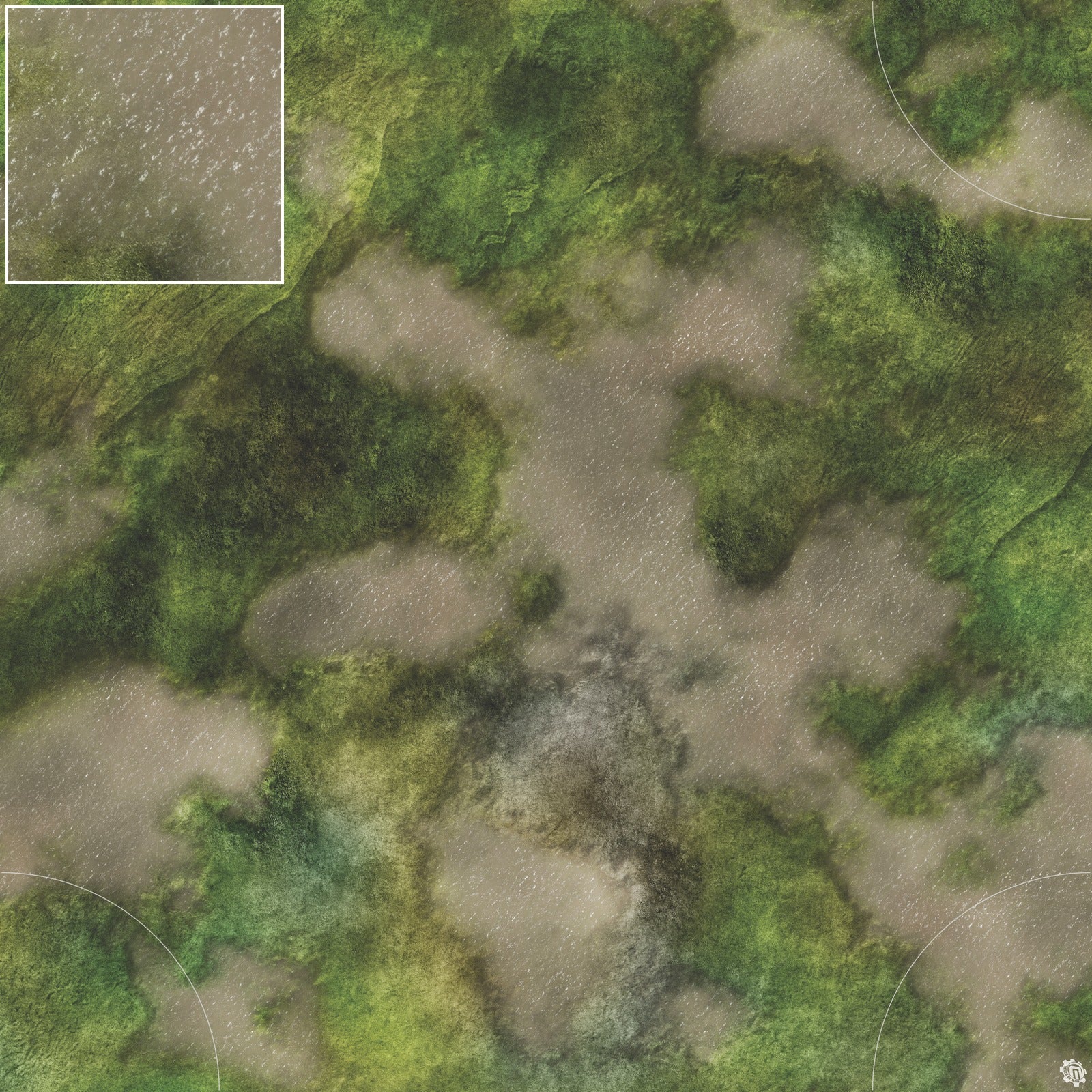 Mats by Mars: Bayou Country Tabletop Wargaming Play Mat