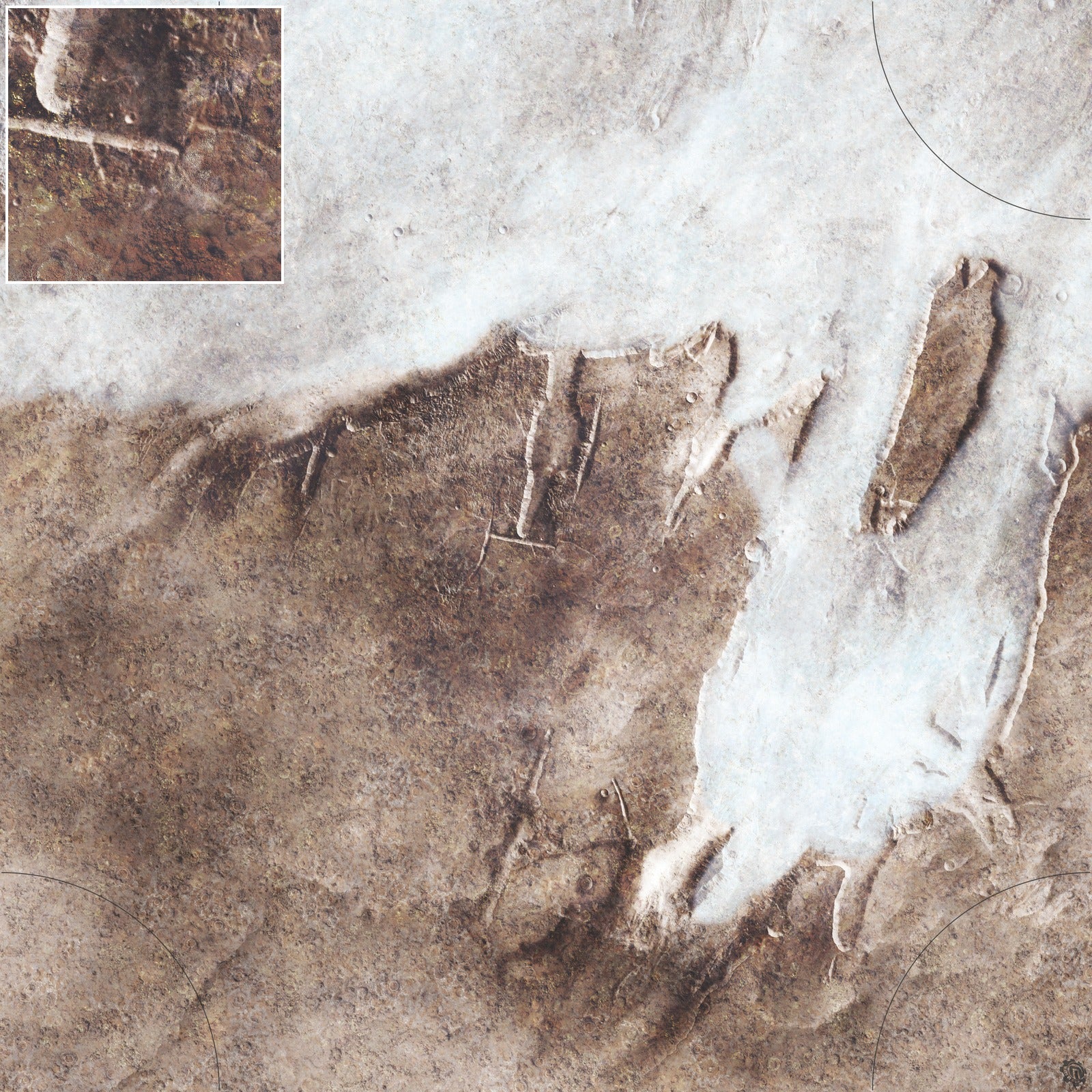 Mats by Mars: Bleached Bone Gulch Tabletop Wargaming Play Mat