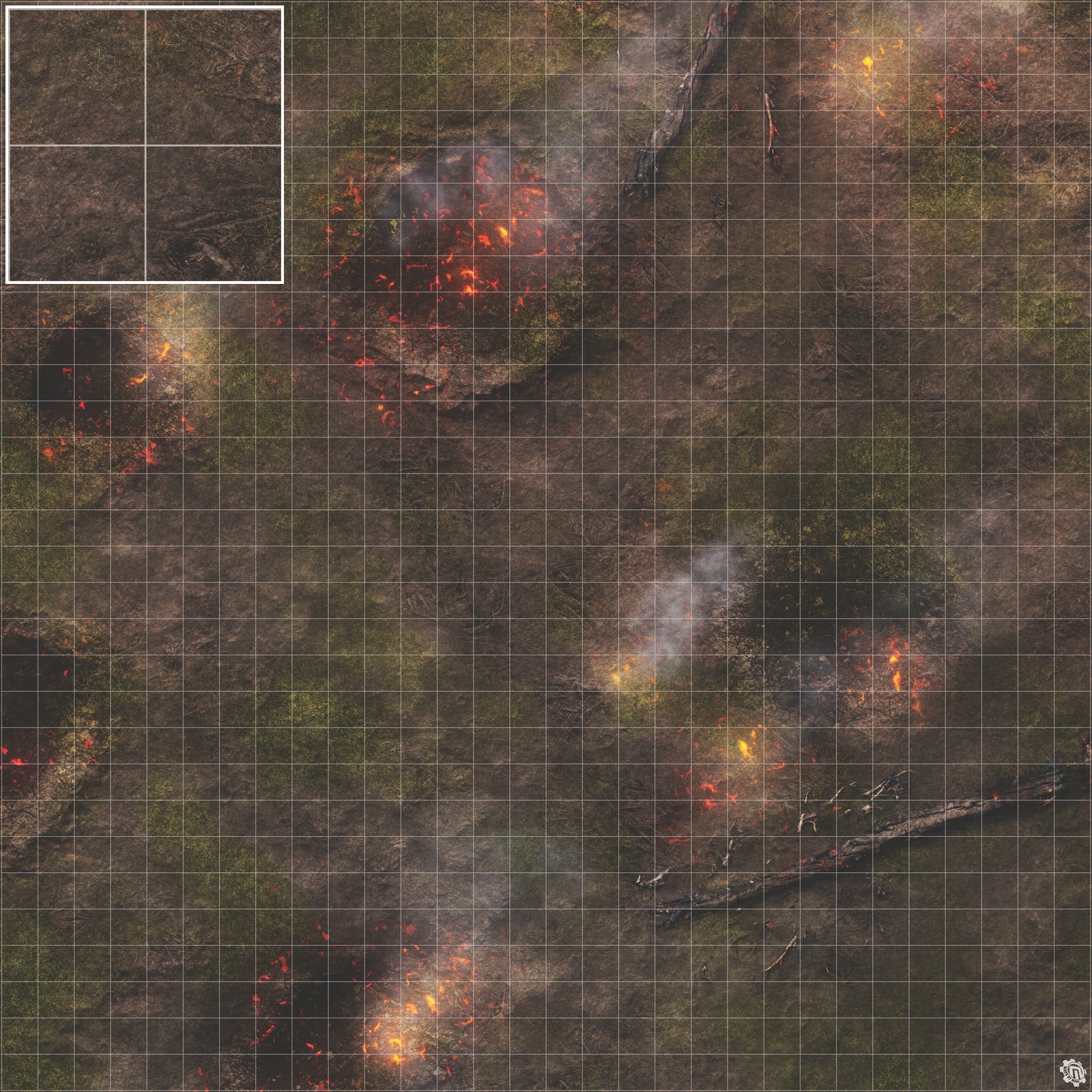 Mats by Mars: Mortar Combat Wargaming Play Mat