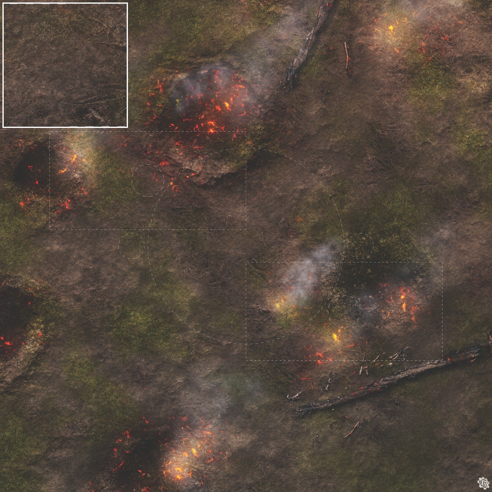 Mats by Mars: Mortar Combat Wargaming Play Mat