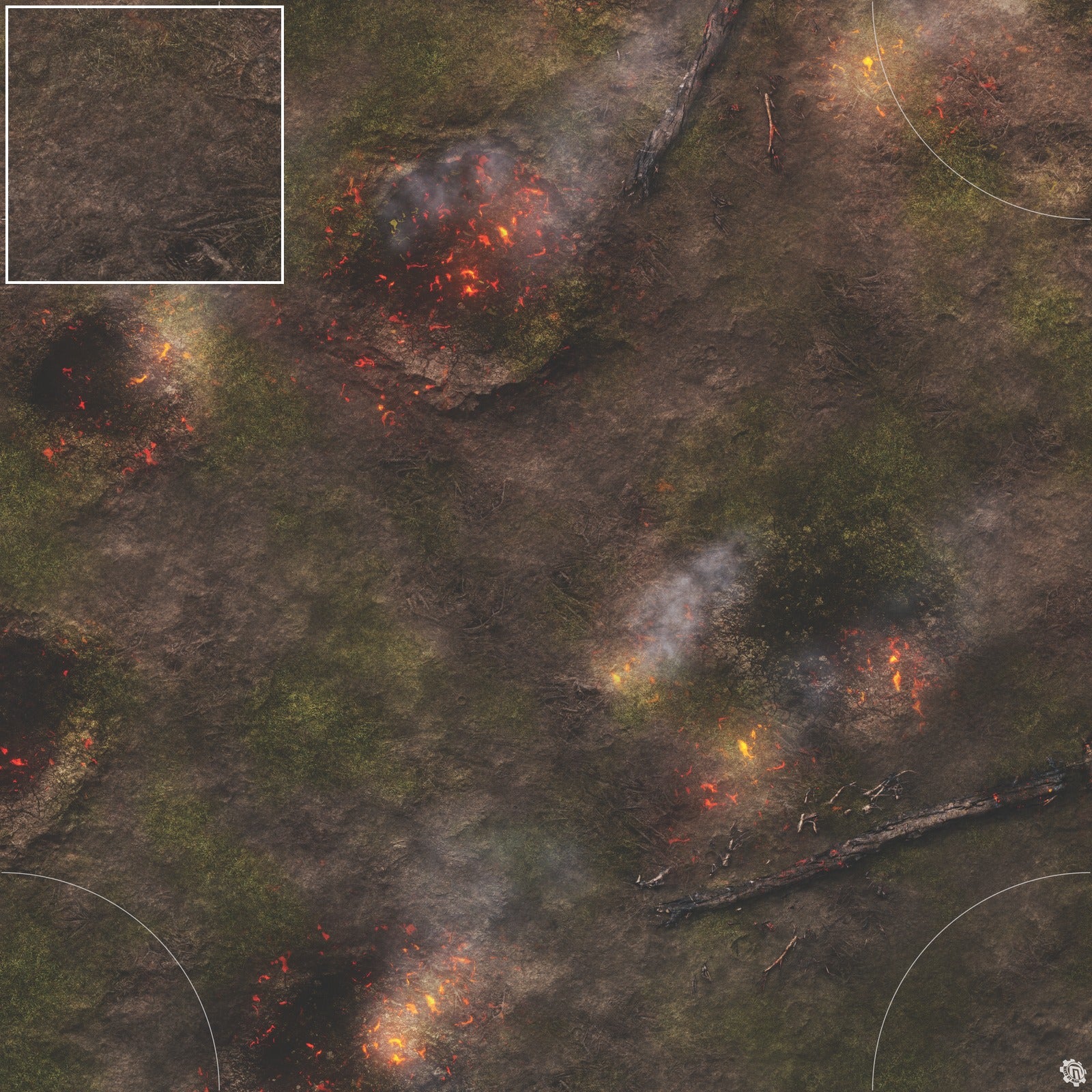 Mats by Mars: Mortar Combat Wargaming Play Mat