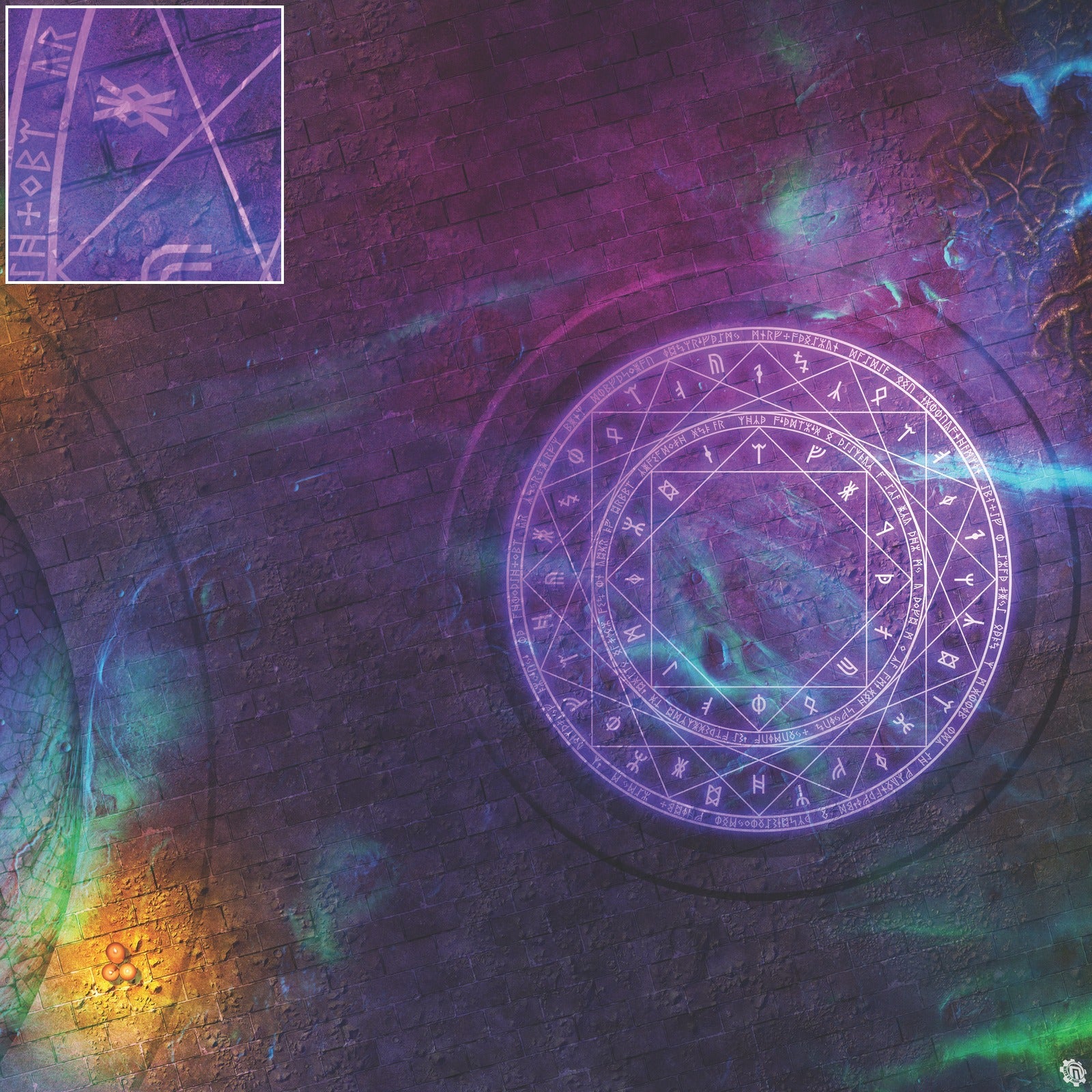 Mats by Mars: Witchlight Warding Wargaming Play Mat