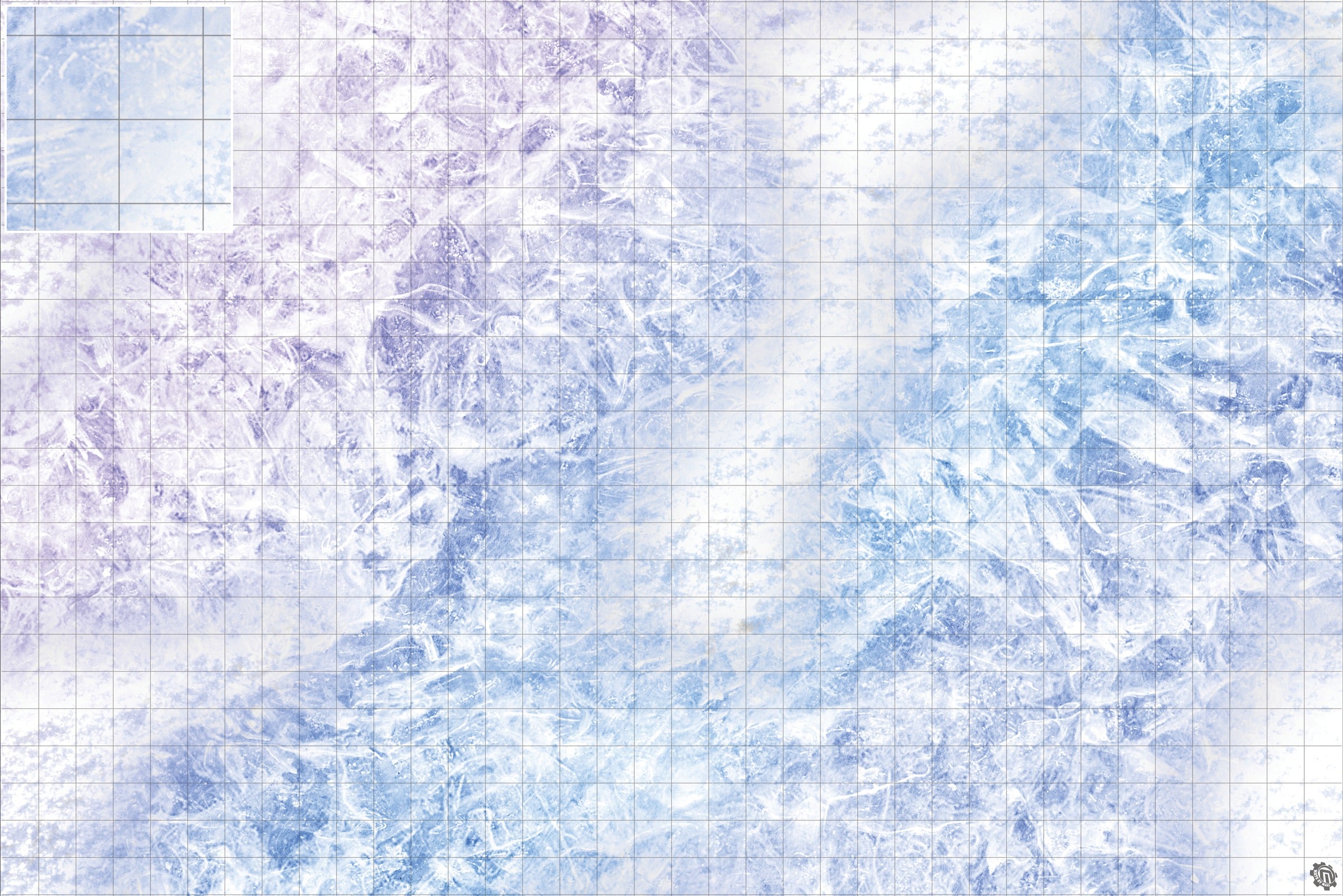 Mats by Mars: Frozen Lake Tabletop Wargaming Play Mat