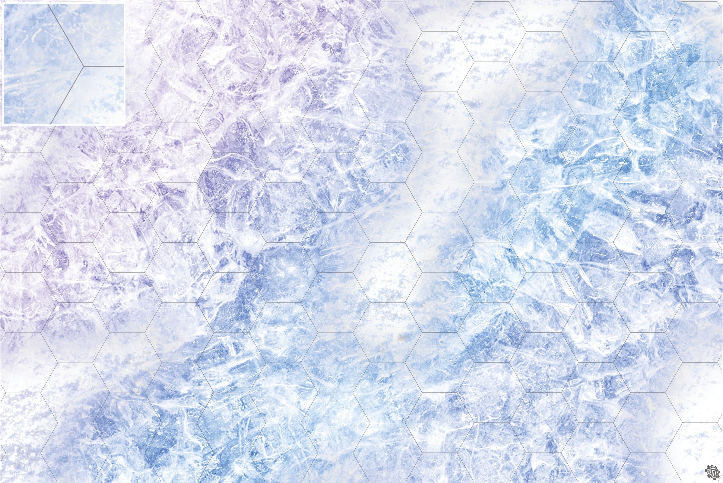 Mats by Mars: Frozen Lake Tabletop Wargaming Play Mat