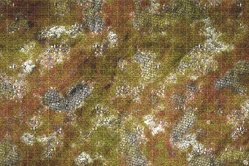 Mats by Mars: Abandoned City Tabletop Wargaming Play Mat