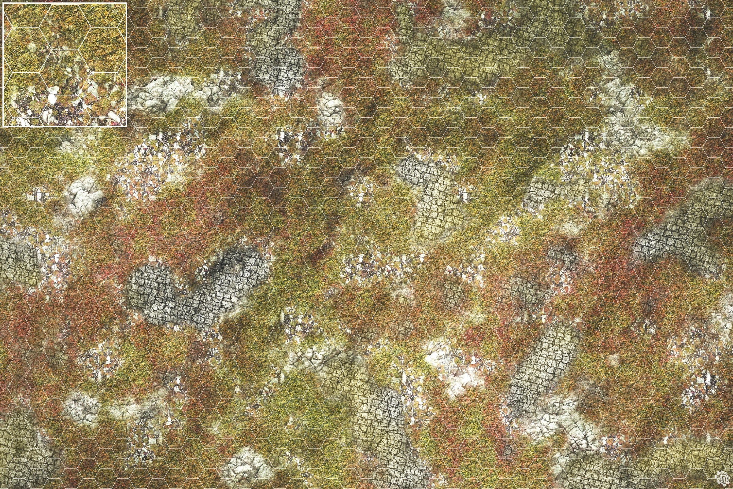 Mats by Mars: Abandoned City Tabletop Wargaming Play Mat