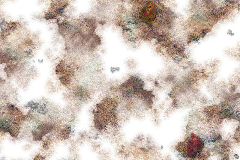 Mats by Mars: Snowy Tundra Tabletop Wargaming Play Mat