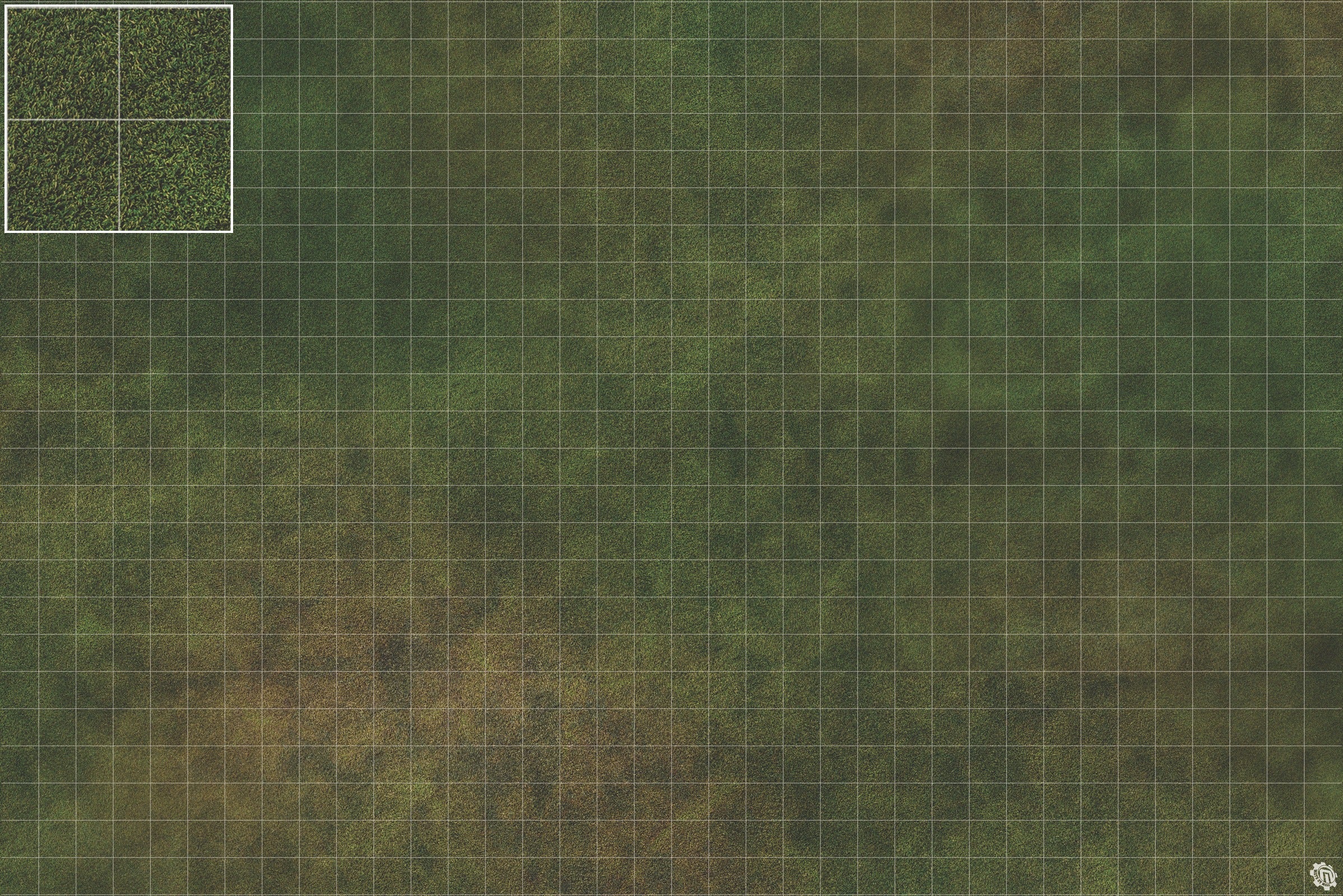 Mats by Mars: Green Meadow Tabletop Wargaming Play Mat