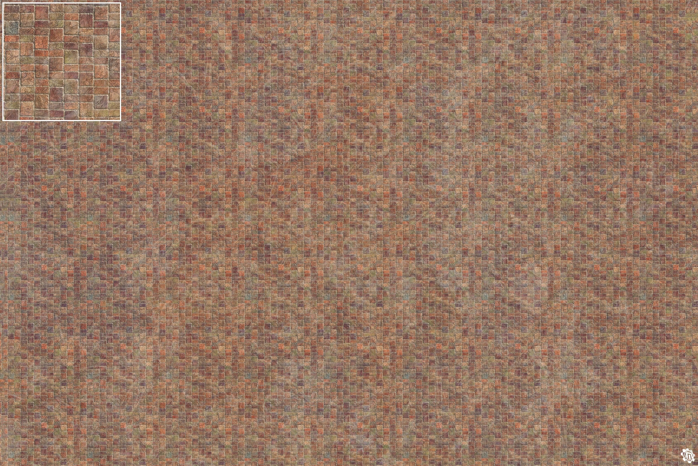 Mats by Mars: Sett in Stone (Red) Tabletop Wargaming Play Mat