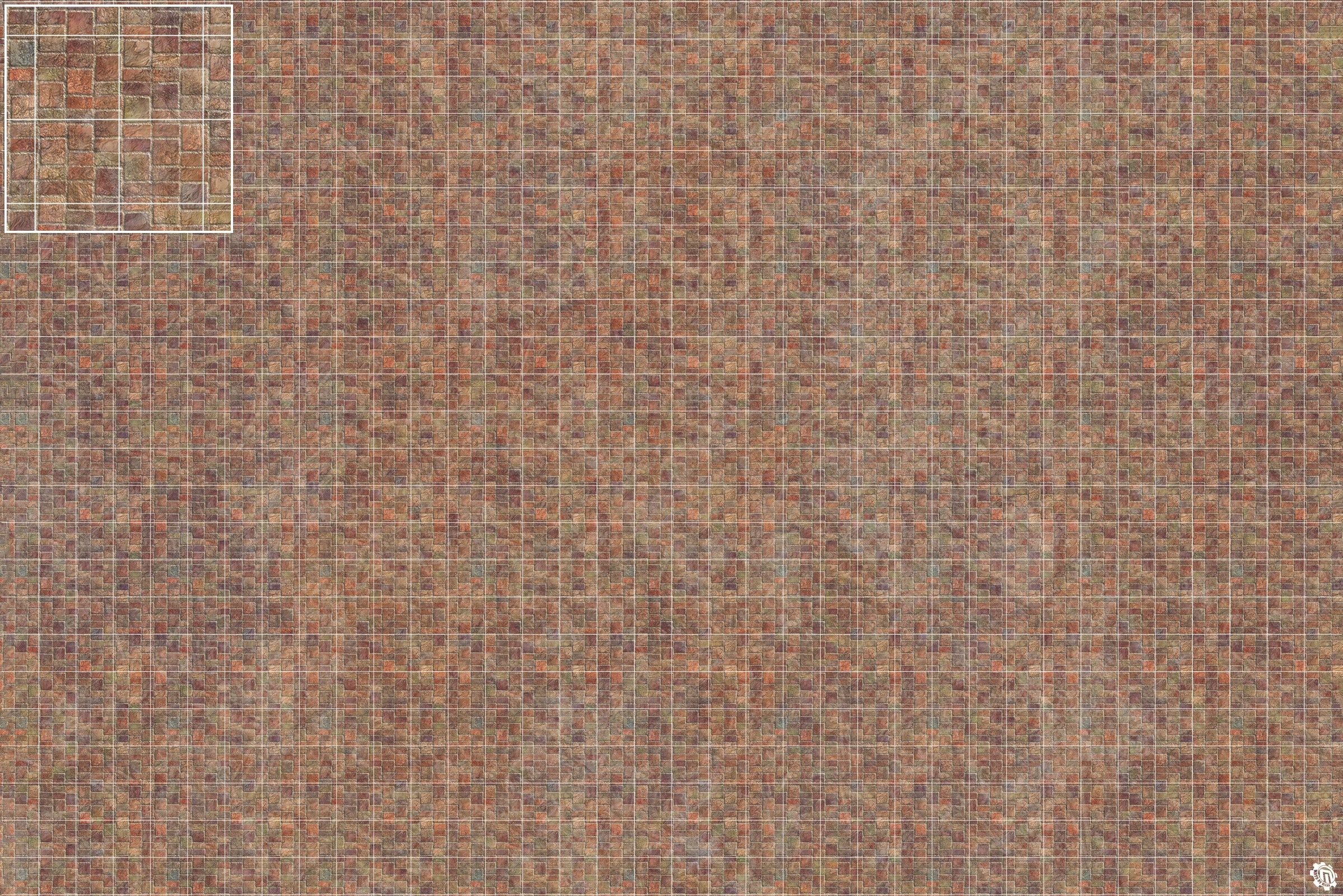 Mats by Mars: Sett in Stone (Red) Tabletop Wargaming Play Mat