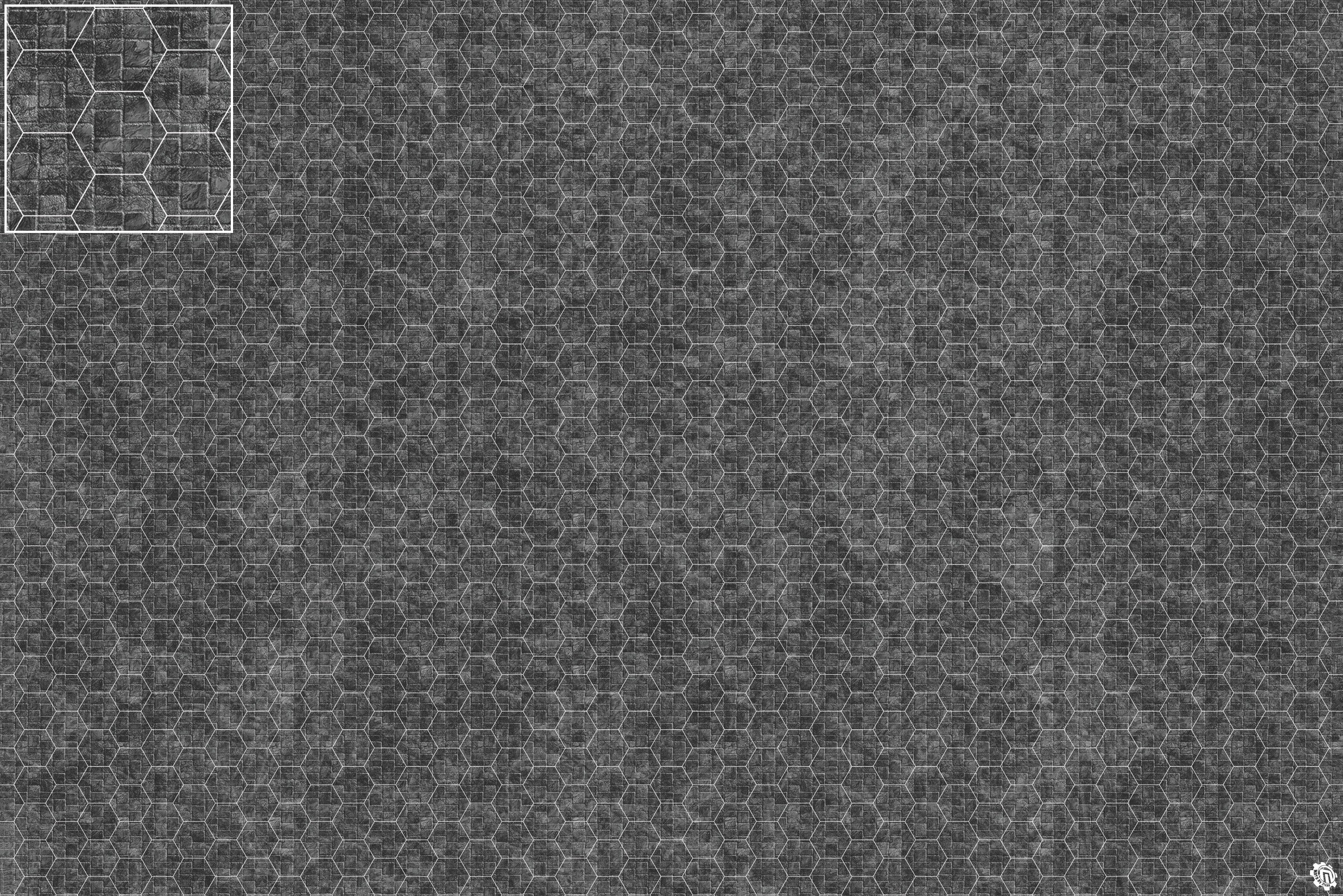 Mats by Mars: Sett in Stone (Grey) Tabletop Wargaming Play Mat