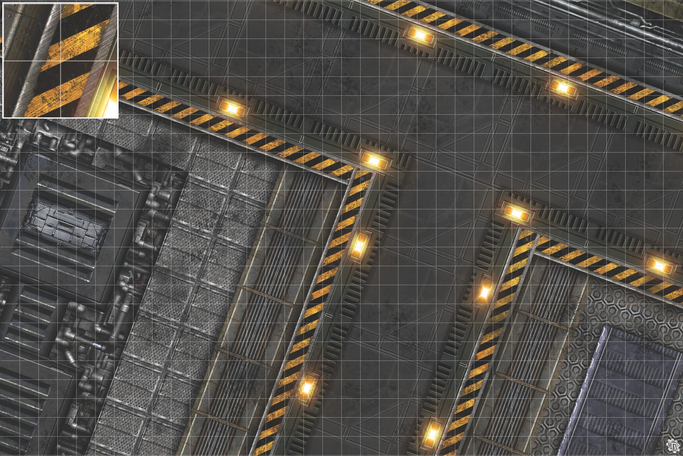 Mats by Mars: Factory Floor Tabletop Wargaming Play Mat