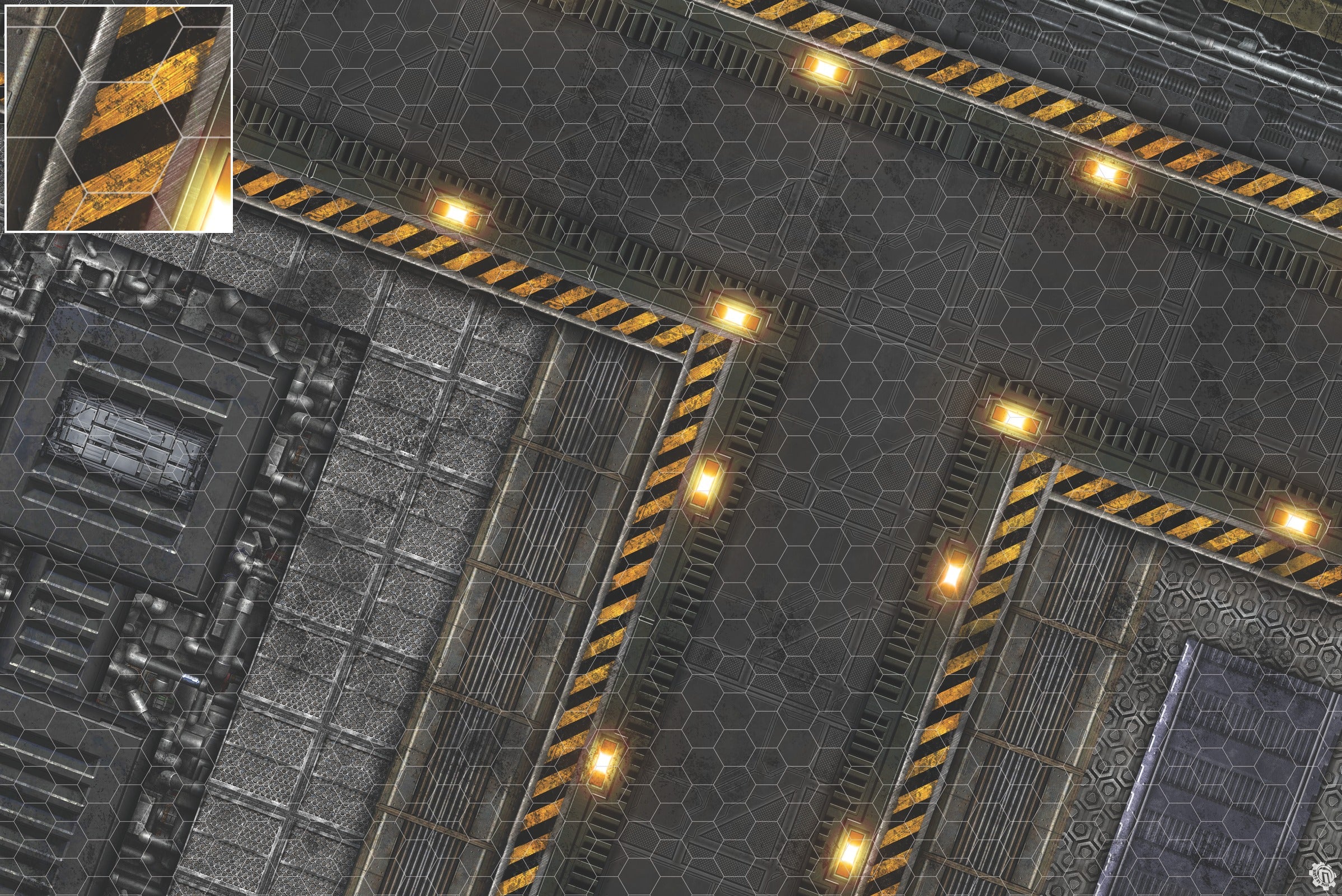 Mats by Mars: Factory Floor Tabletop Wargaming Play Mat