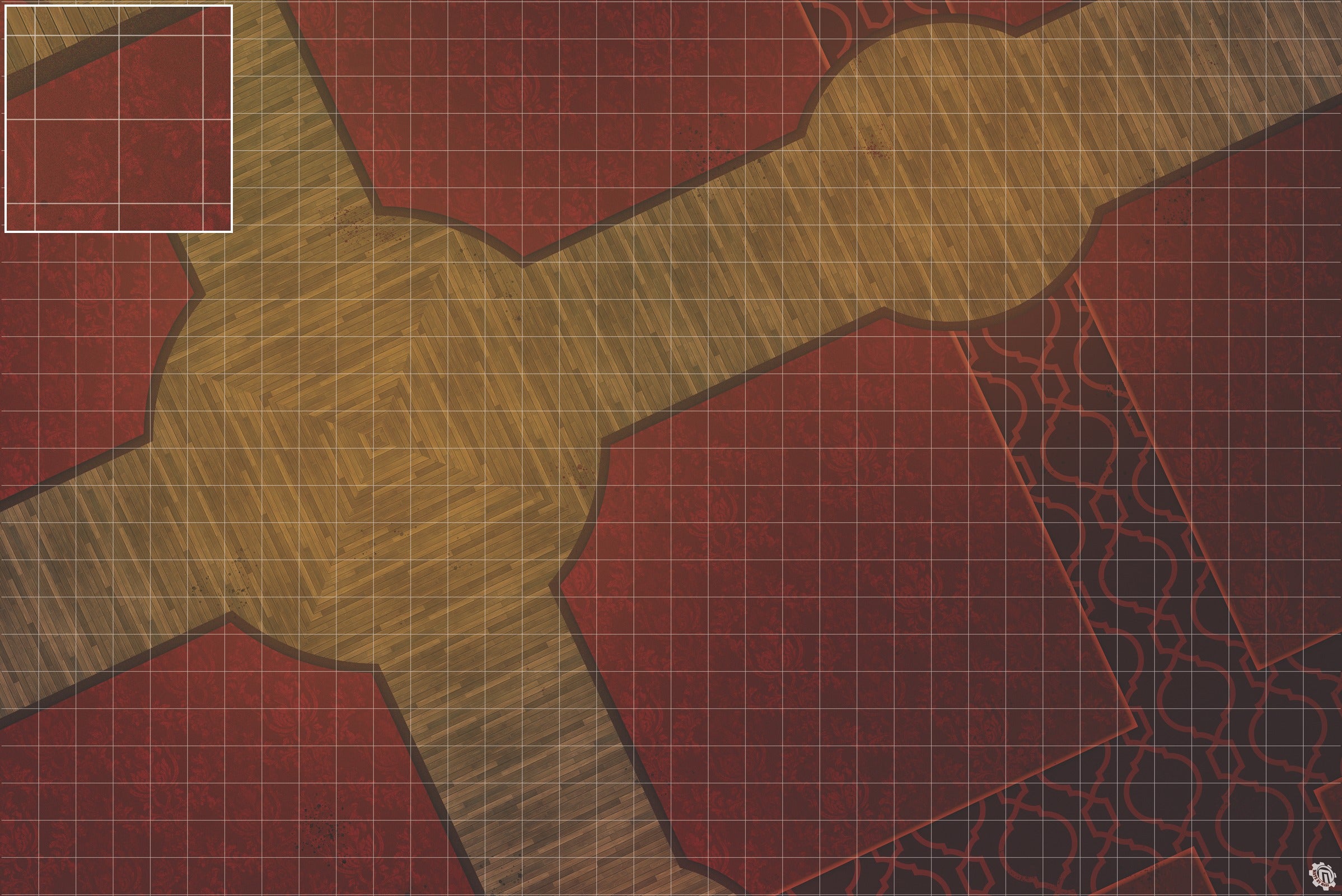 Mats by Mars: Casino Floor Tabletop Wargaming Play Mat
