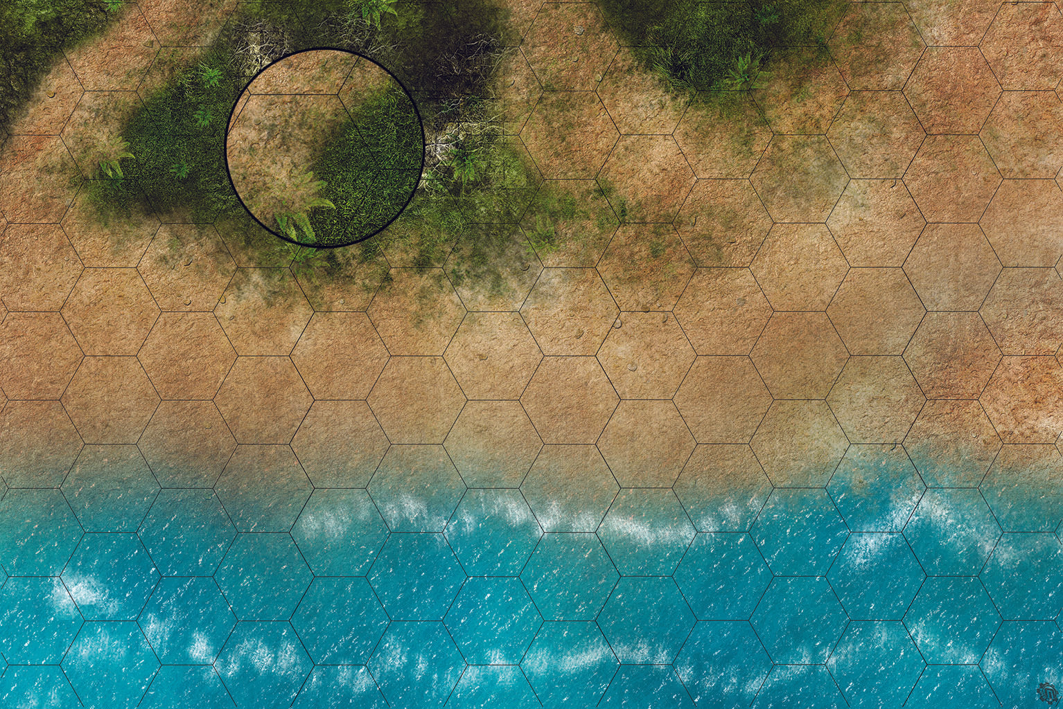 Mats by Mars: Jungle Treasure Tabletop Wargaming Play Mat