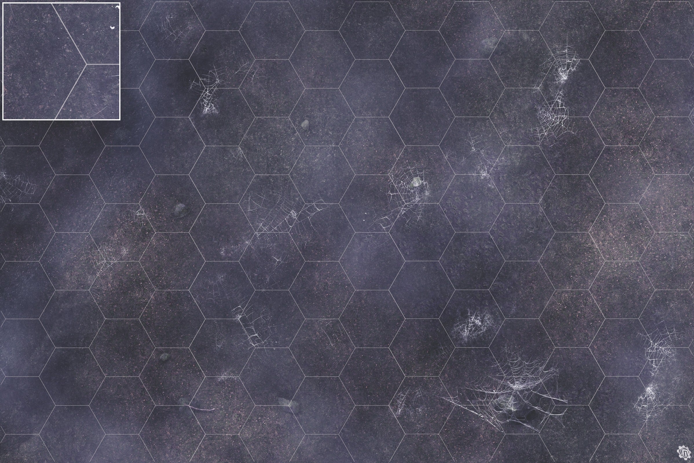 Mats by Mars: Moonlight Cobwebs Tabletop Wargaming Play Mat