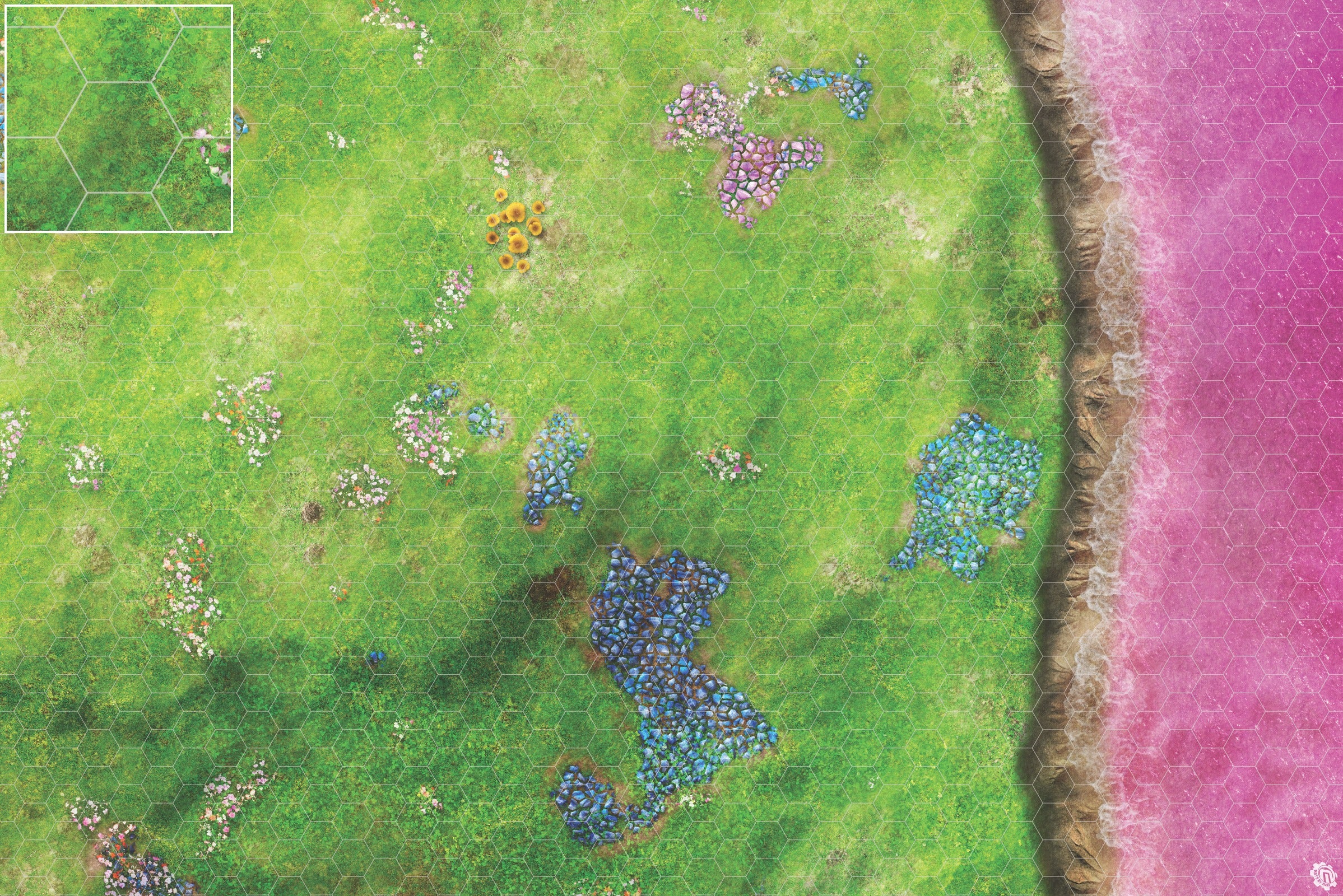 Mats by Mars: Faewild Shore Tabletop Wargaming Play Mat