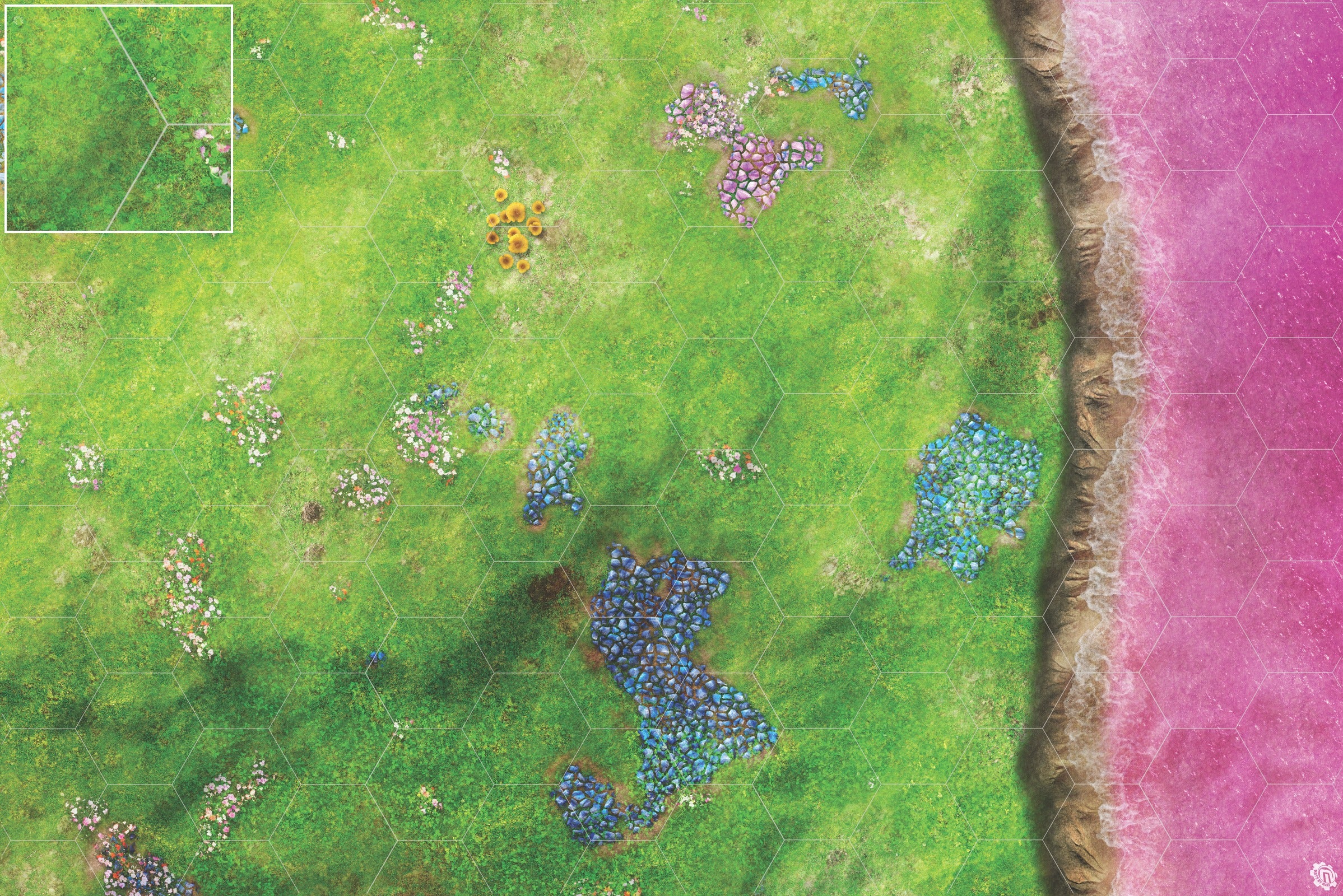 Mats by Mars: Faewild Shore Tabletop Wargaming Play Mat