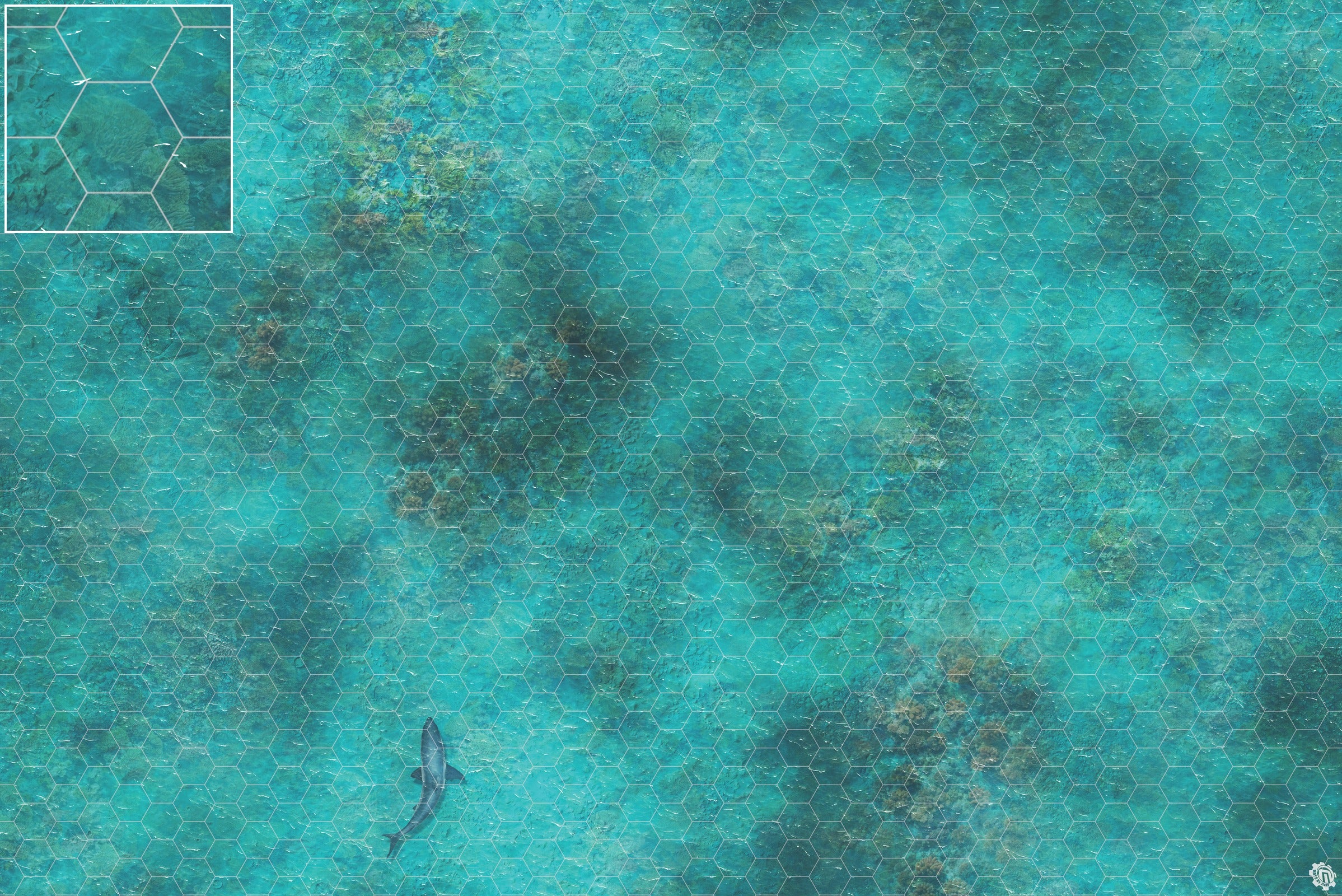 Mats by Mars: Coral Cove Tabletop Wargaming Play Mat