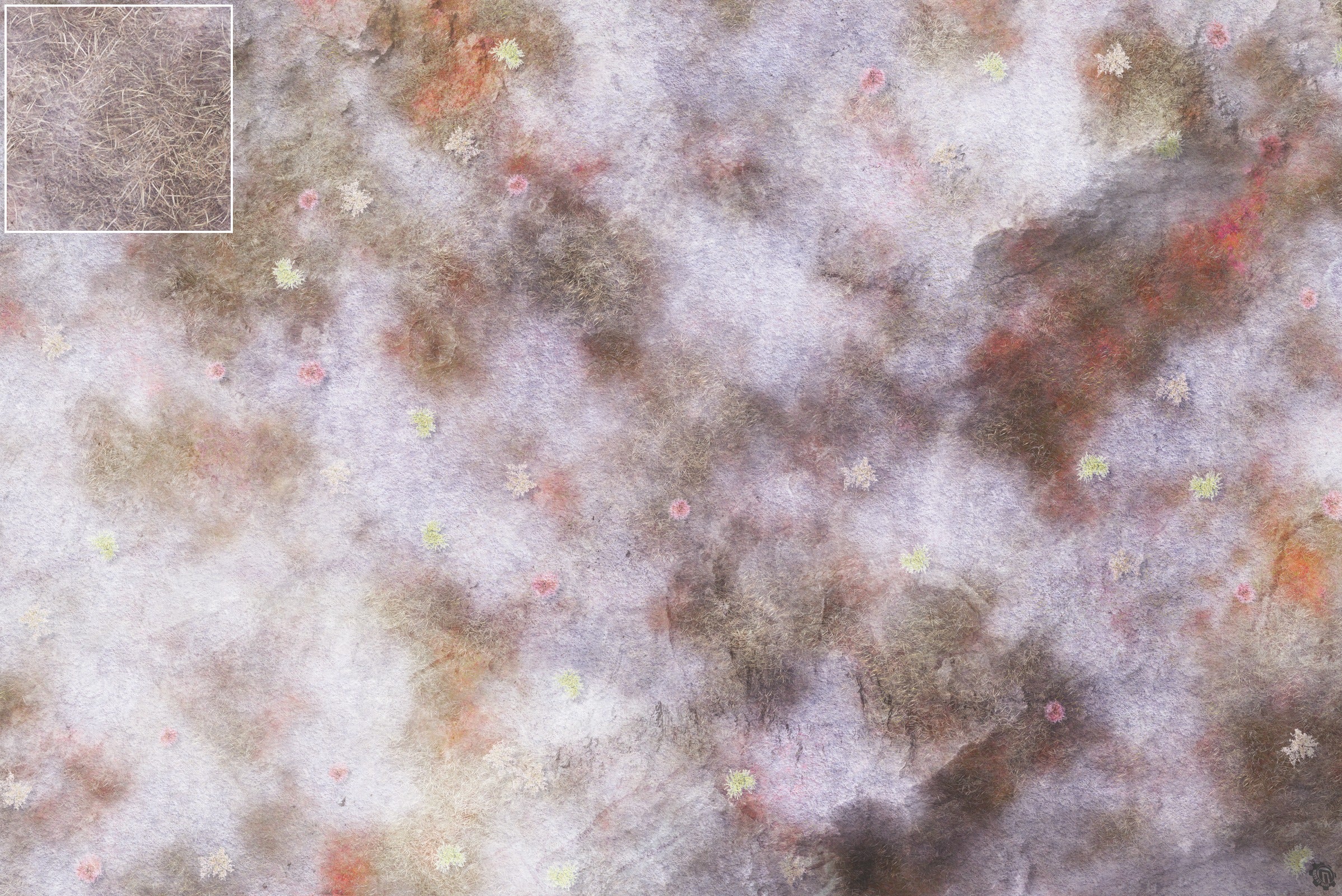 Mats by Mars: Hinterland Snow Tabletop Wargaming Play Mat