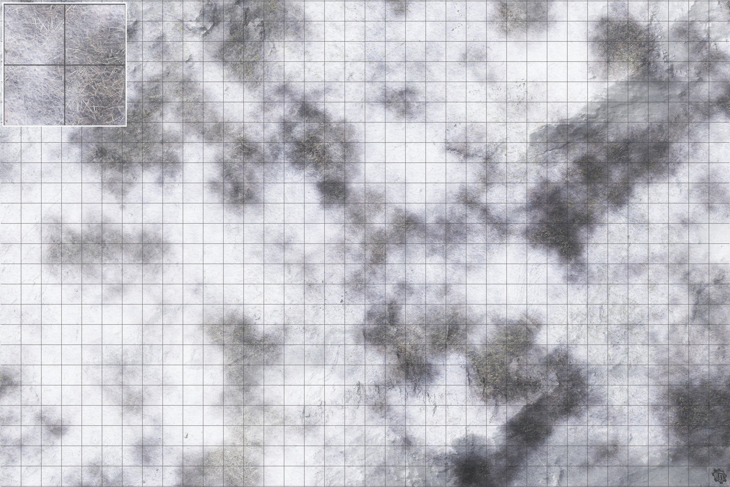 Mats by Mars: Frozen Wasteland Tabletop Wargaming Play Mat