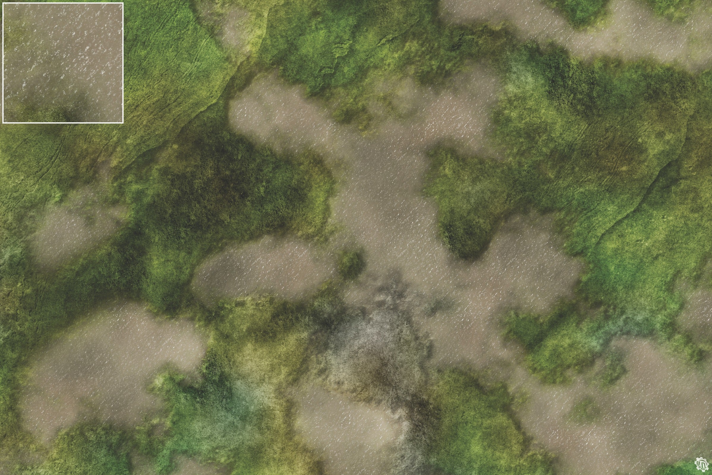 Mats by Mars: Bayou Country Tabletop Wargaming Play Mat