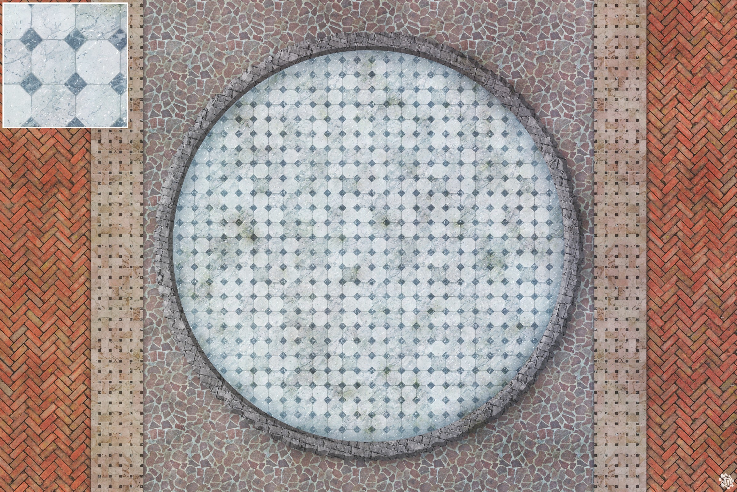 Mats by Mars: Piazza Tabletop Wargaming Play Mat