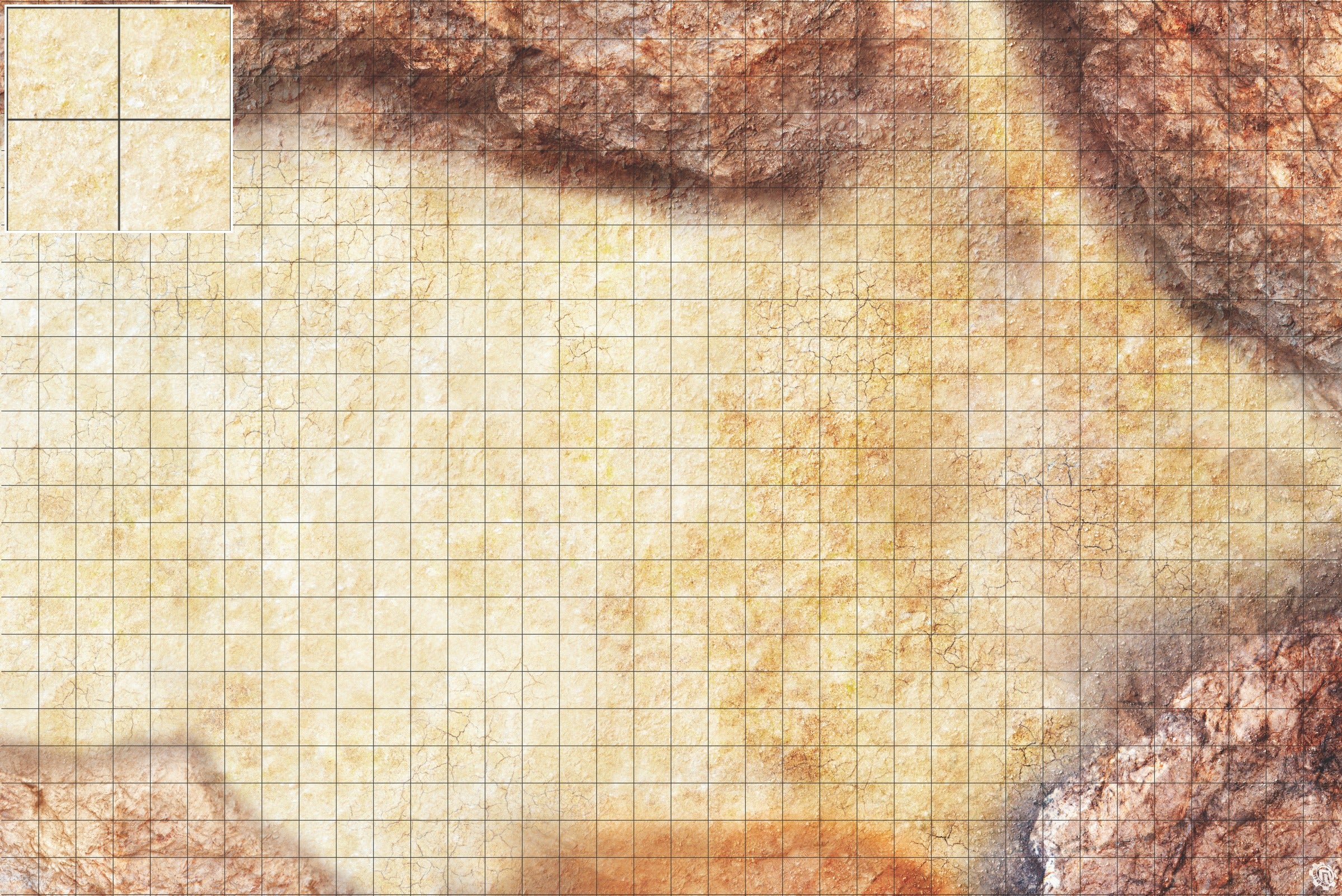 Mats by Mars: Desert Canyon Tabletop Wargaming Play Mat