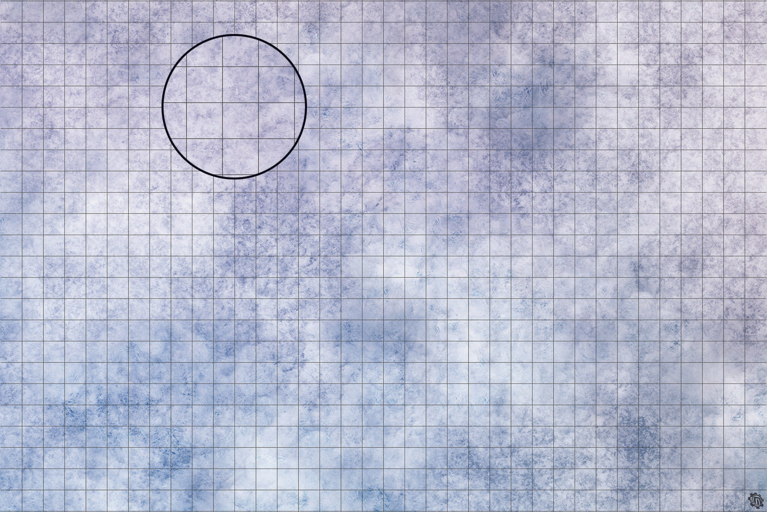 Mats by Mars: Glacial Plain Tabletop Wargaming Play Mat