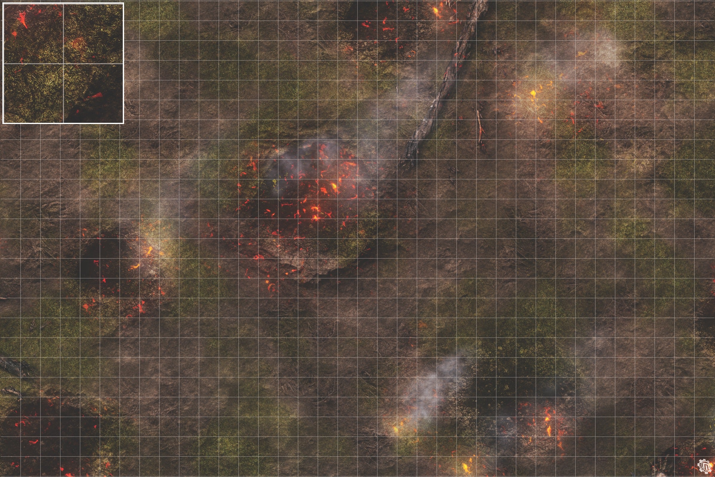 Mats by Mars: Mortar Combat Wargaming Play Mat
