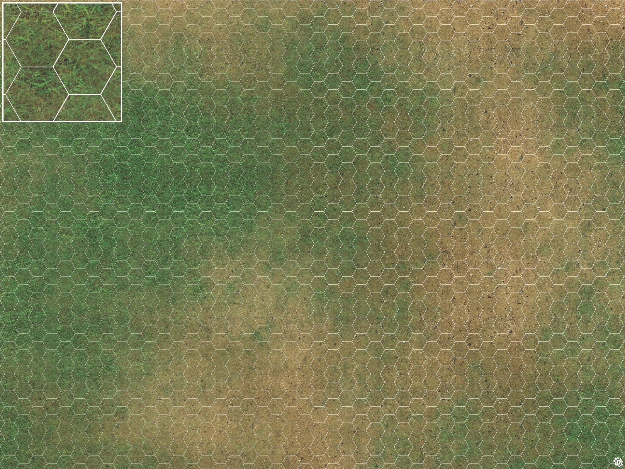 Mats by Mars: Grassy Spring Tabletop Wargaming Play Mat