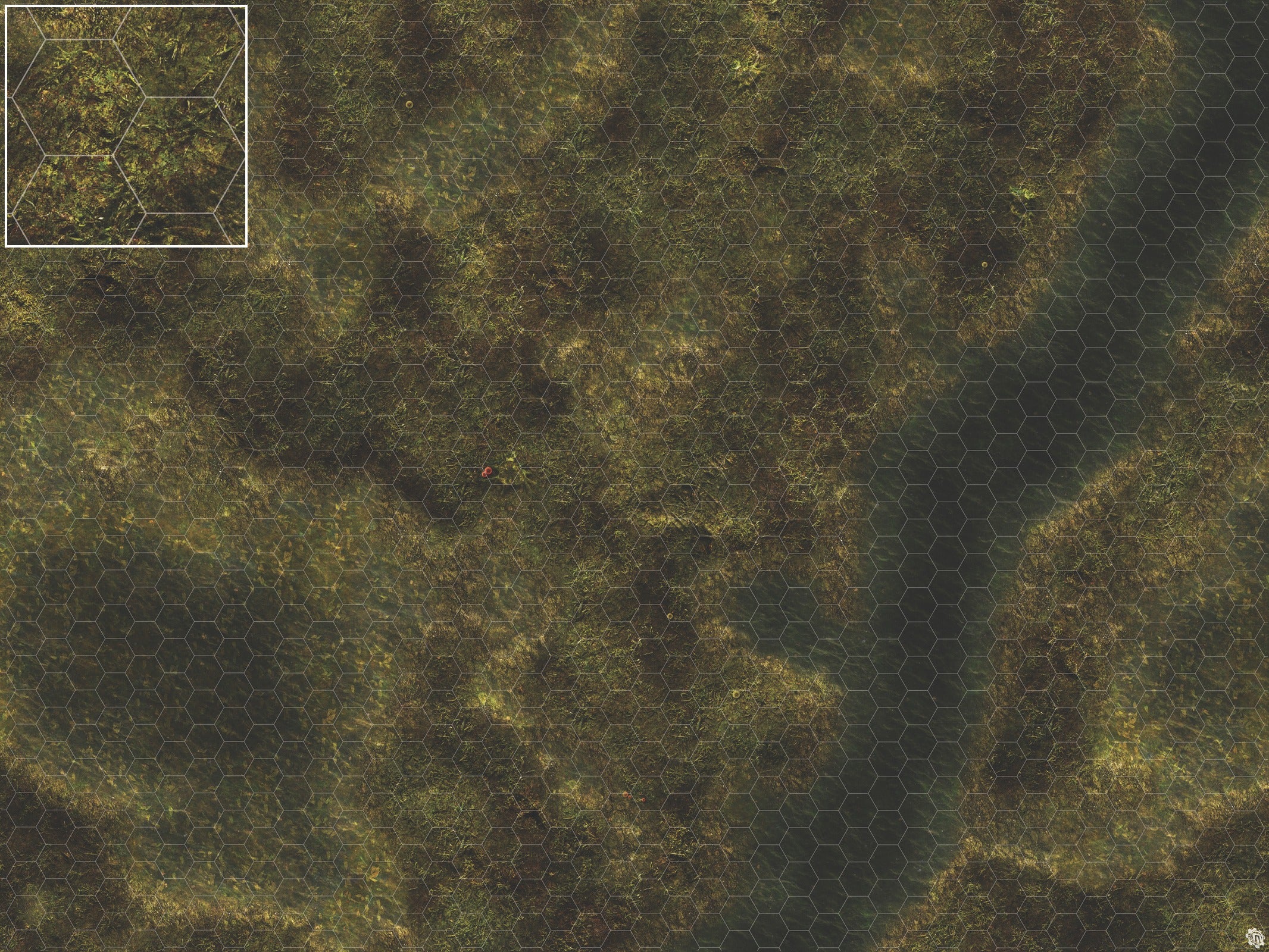 Mats by Mars: Swamplands Tabletop Wargaming Play Mat