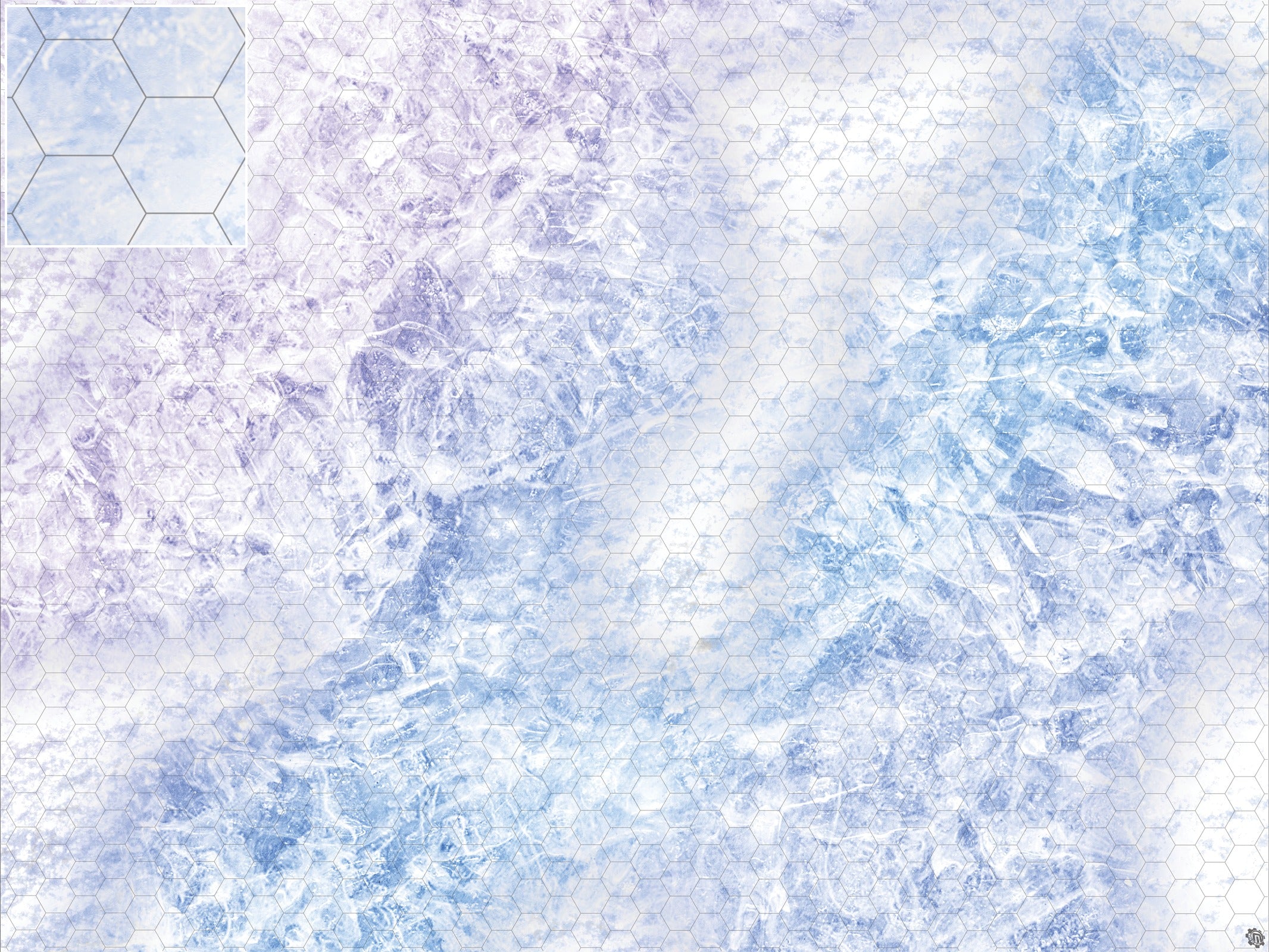 Mats by Mars: Frozen Lake Tabletop Wargaming Play Mat