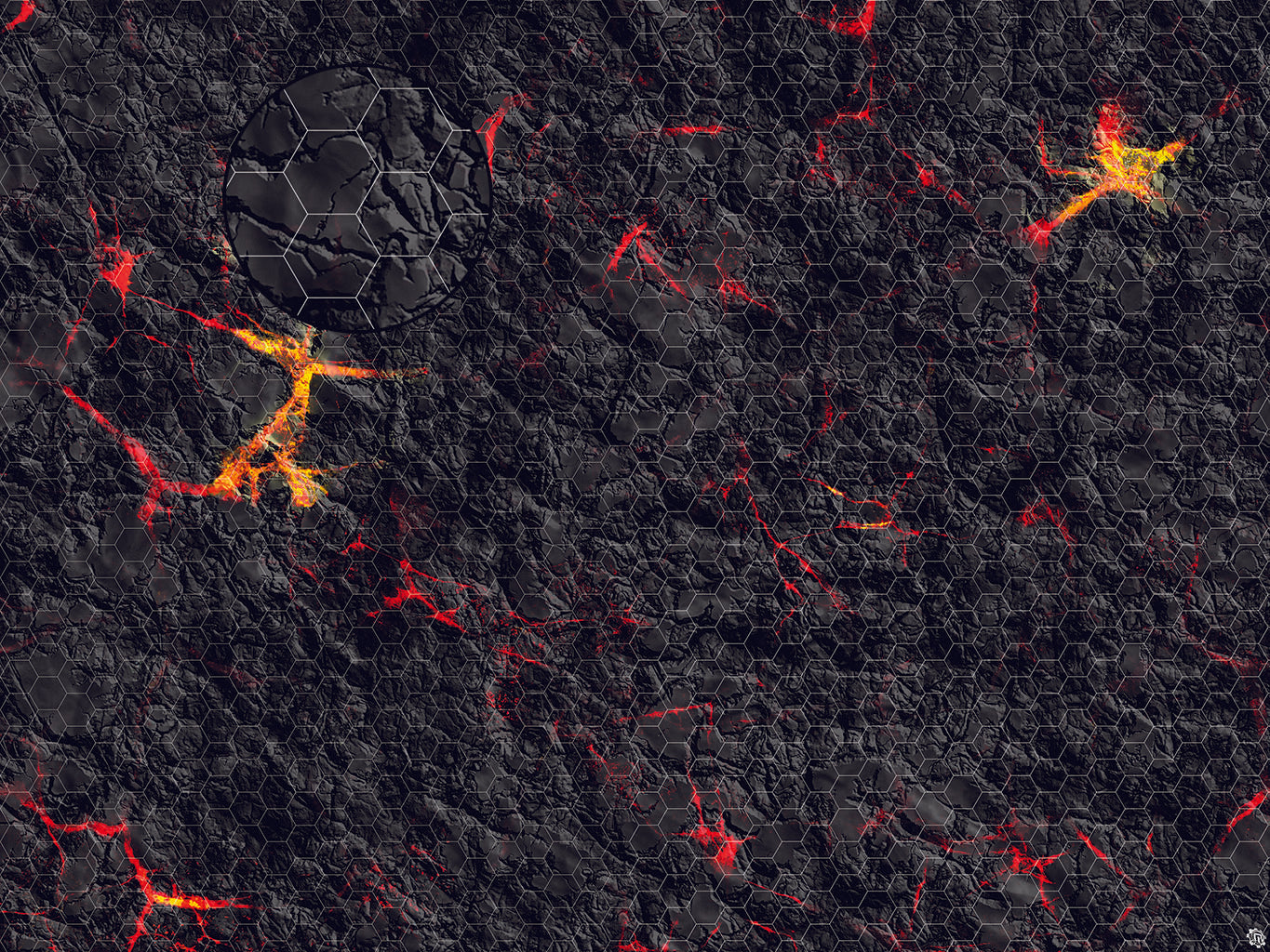 Mats by Mars: Molten Crust Tabletop Wargaming Play Mat