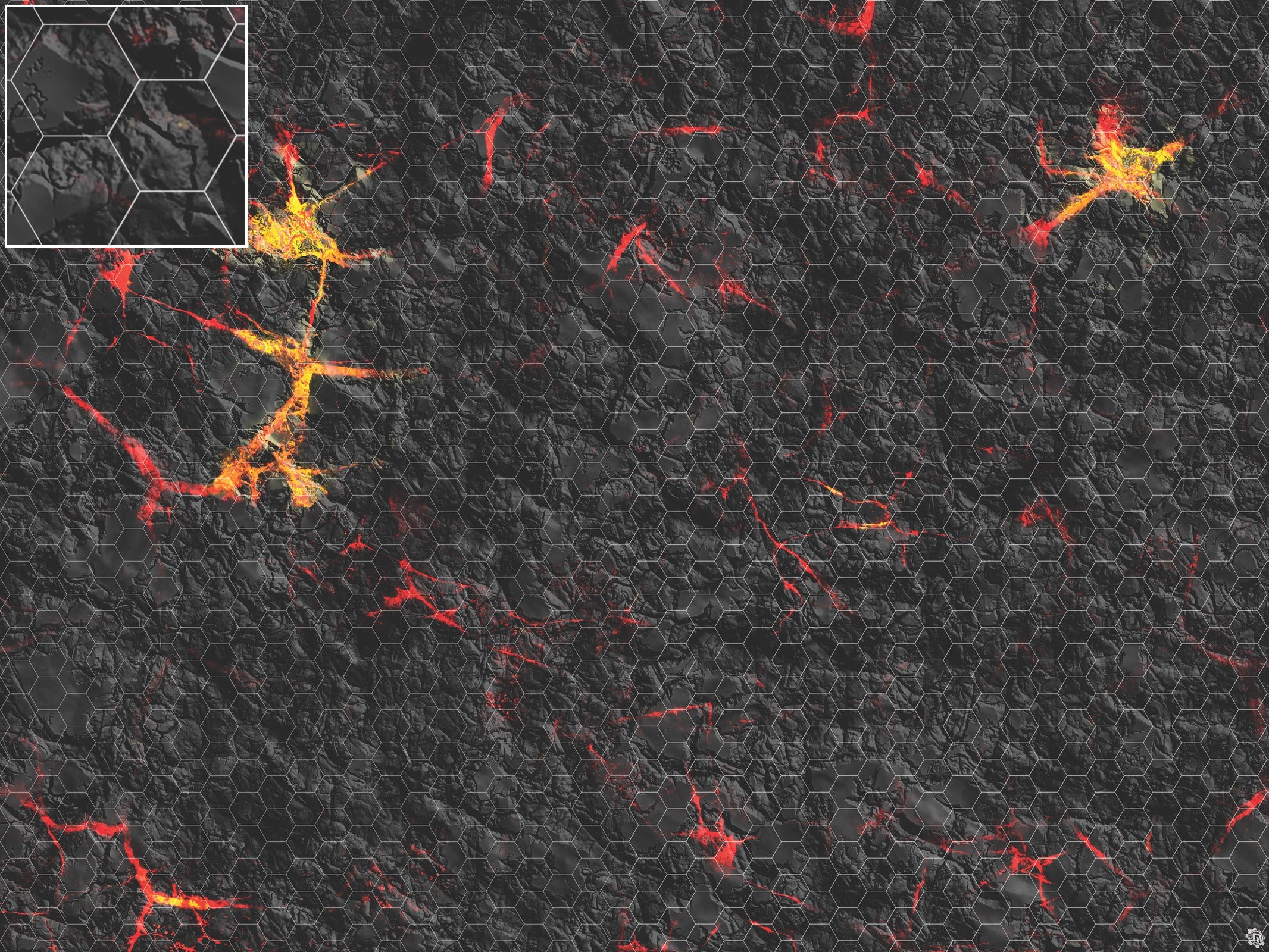 Mats by Mars: Molten Crust Tabletop Wargaming Play Mat