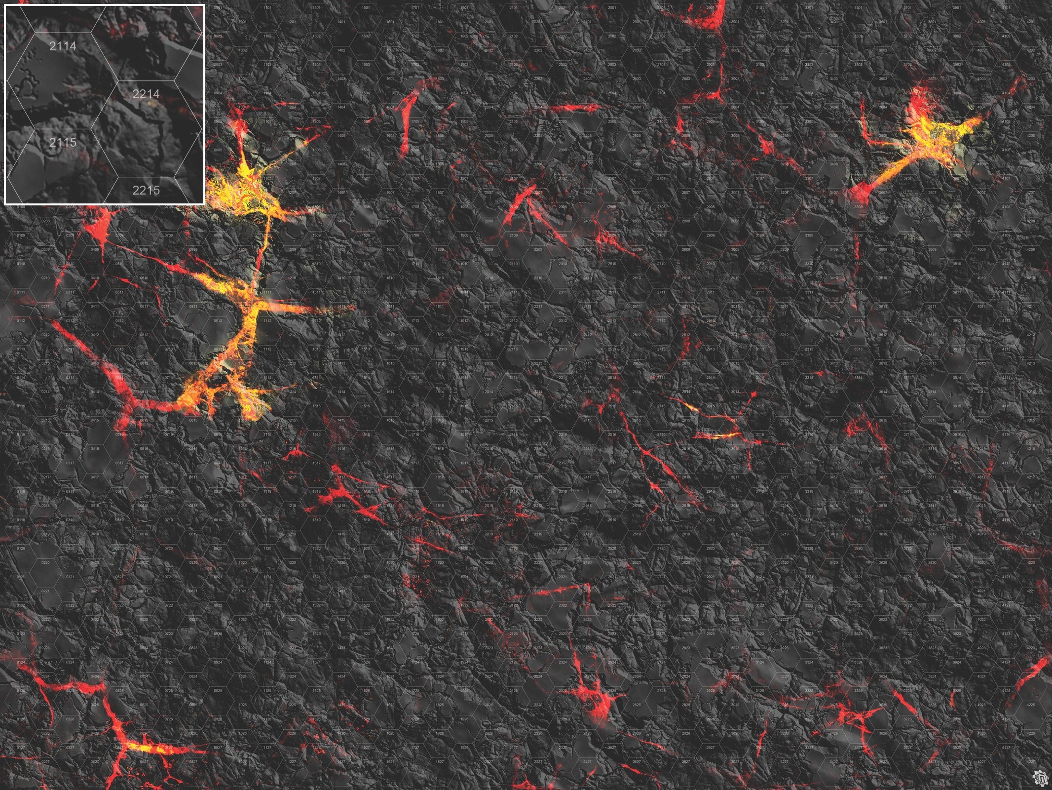 Mats by Mars: Molten Crust Tabletop Wargaming Play Mat